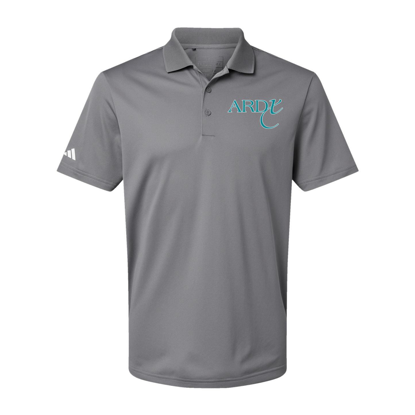 ardx-adidas-mens-sport-polo-shirt-embroidery-leftchest-A430-greythree-flat-front