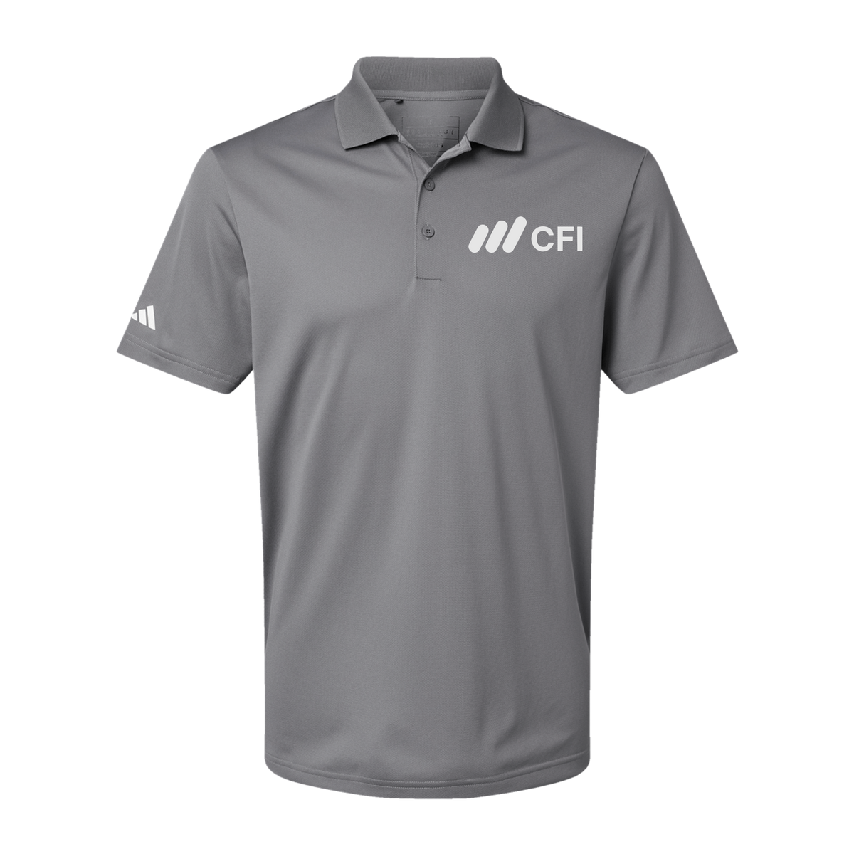 corporatefinanceinstitute-adidas-mens-sport-polo-shirt-embroidery-leftchest-A430-greythree-flat-front