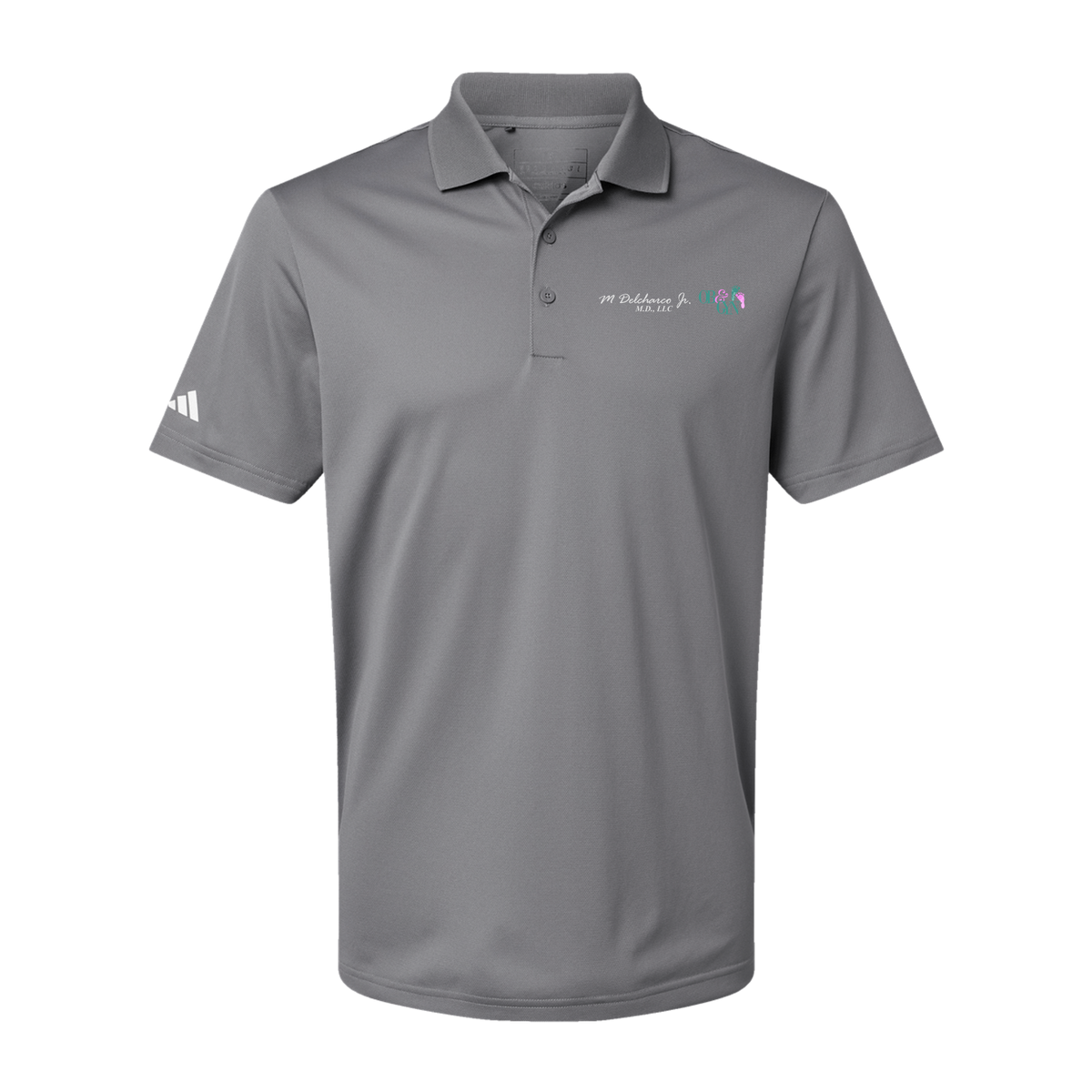 delcharco-adidas-mens-sport-polo-shirt-embroidery-leftchest-A430-greythree-flat-front