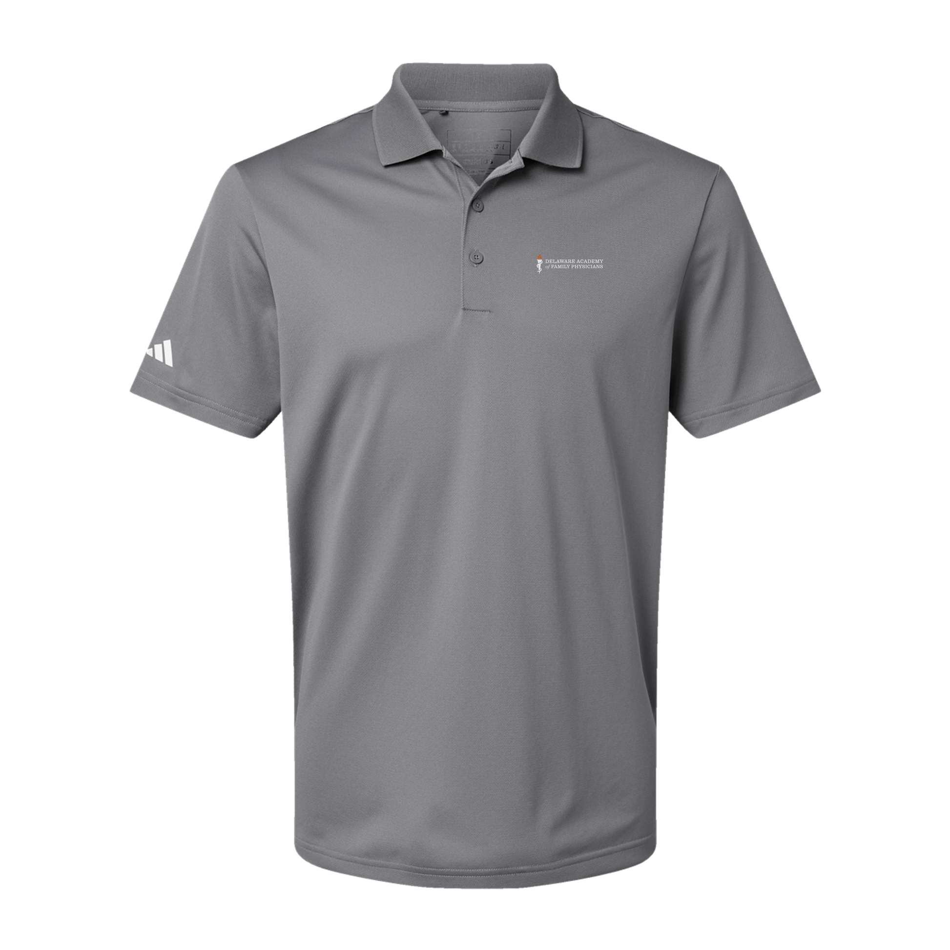 delfamdoc-adidas-mens-sport-polo-shirt-embroidery-leftchest-A430-greythree-flat-front