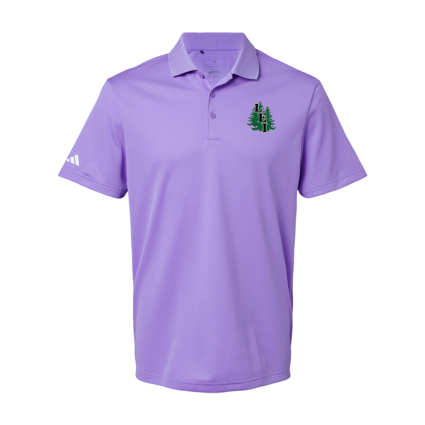 leisite-adidas-mens-sport-polo-shirt-embroidery-leftchest-A430-lightflashpurple-flat-front