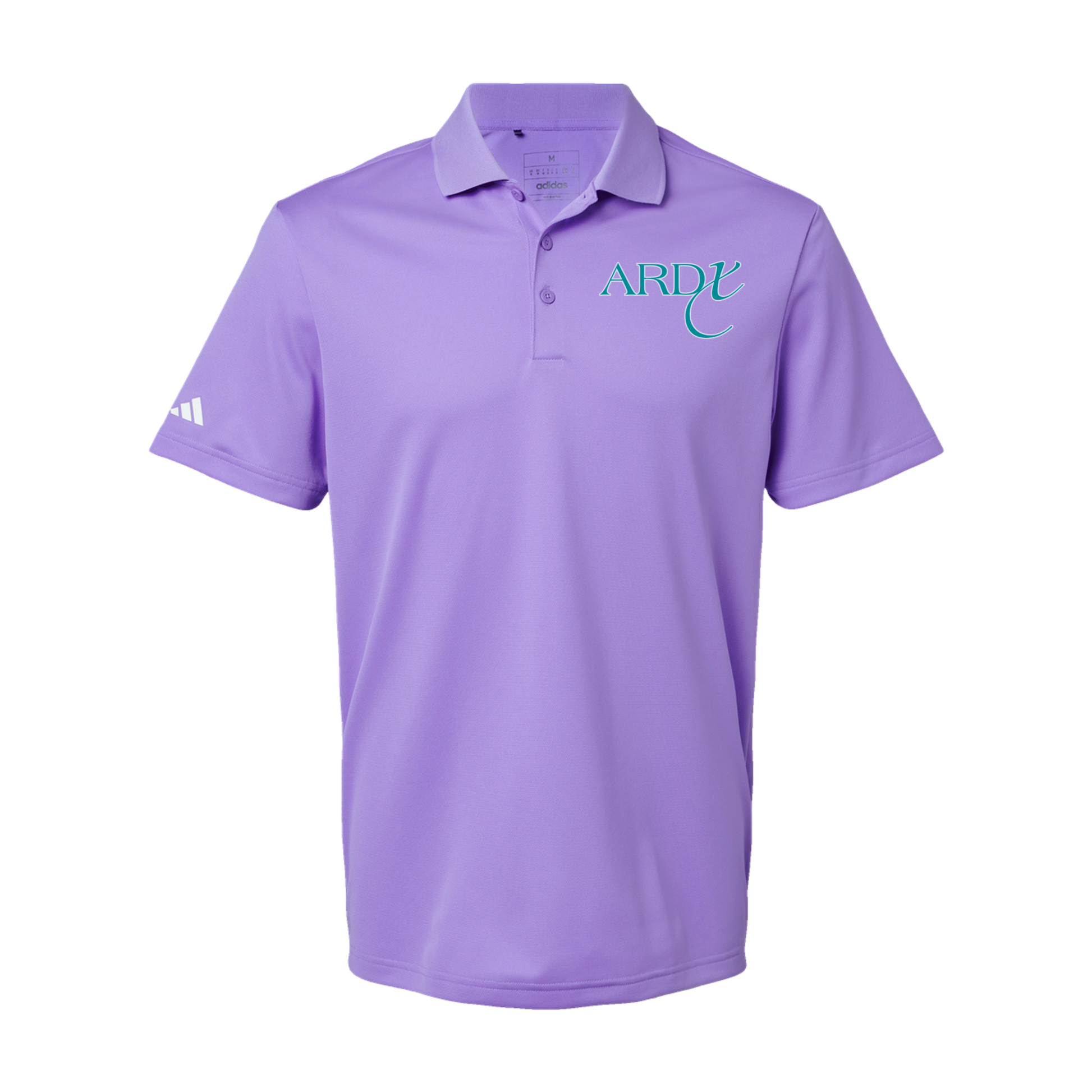 ardx-adidas-mens-sport-polo-shirt-embroidery-leftchest-A430-lightflashpurple-flat-front
