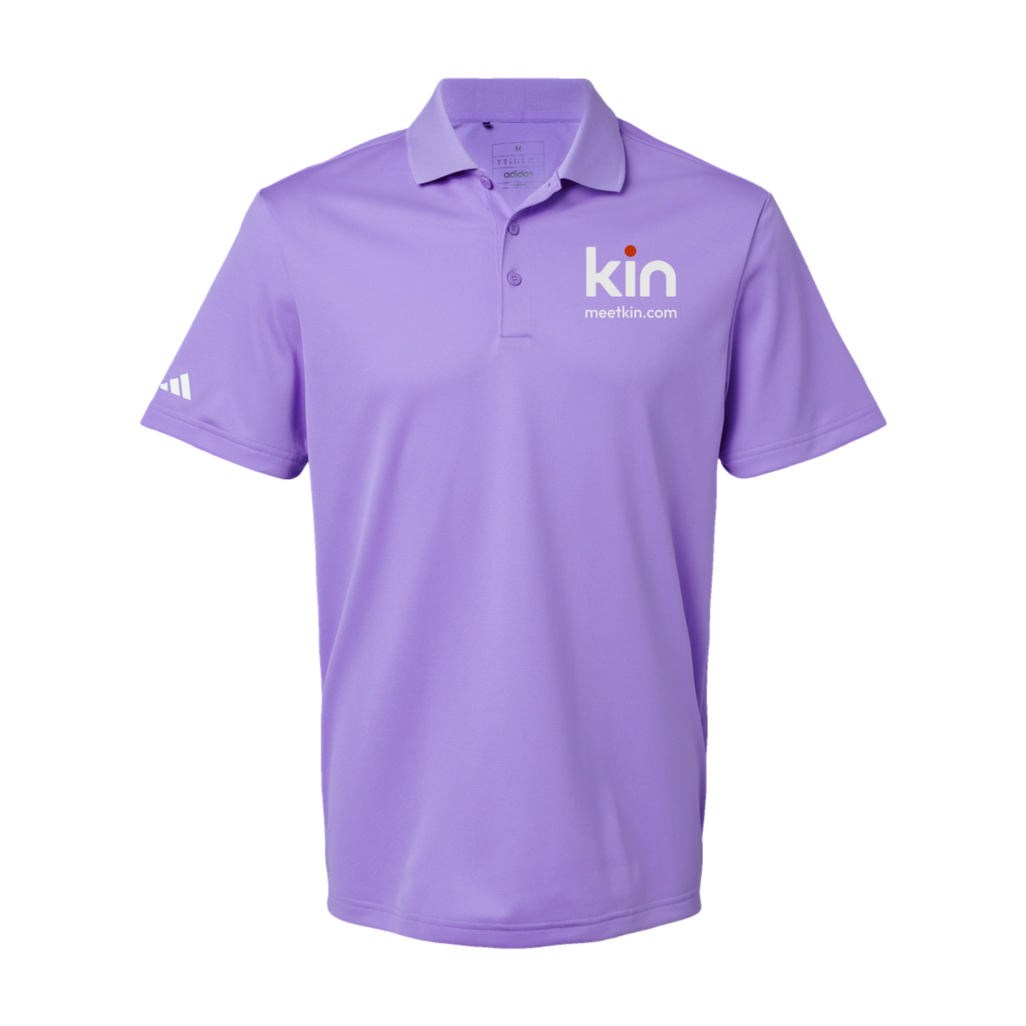 kin-adidas-mens-sport-polo-shirt-embroidery-leftchest-A430-lightflashpurple-flat-front