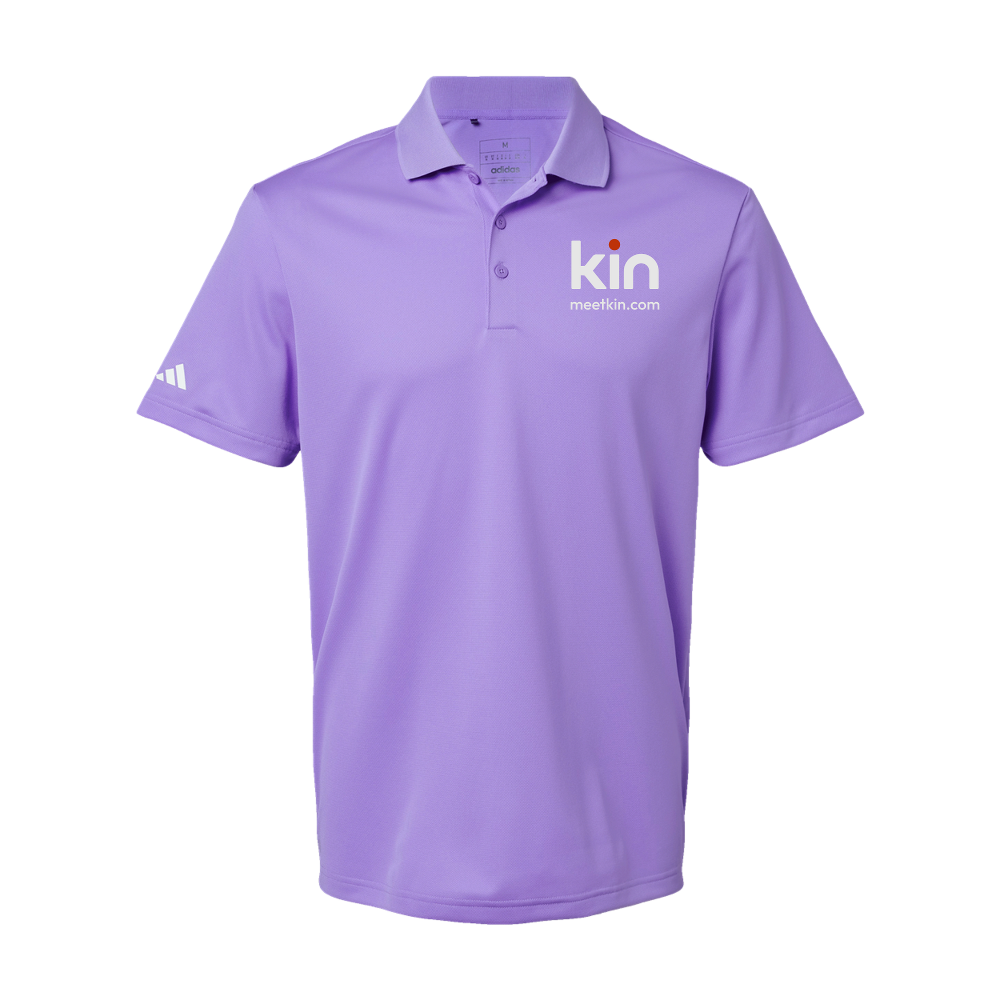 kin-adidas-mens-sport-polo-shirt-embroidery-leftchest-A430-lightflashpurple-flat-front