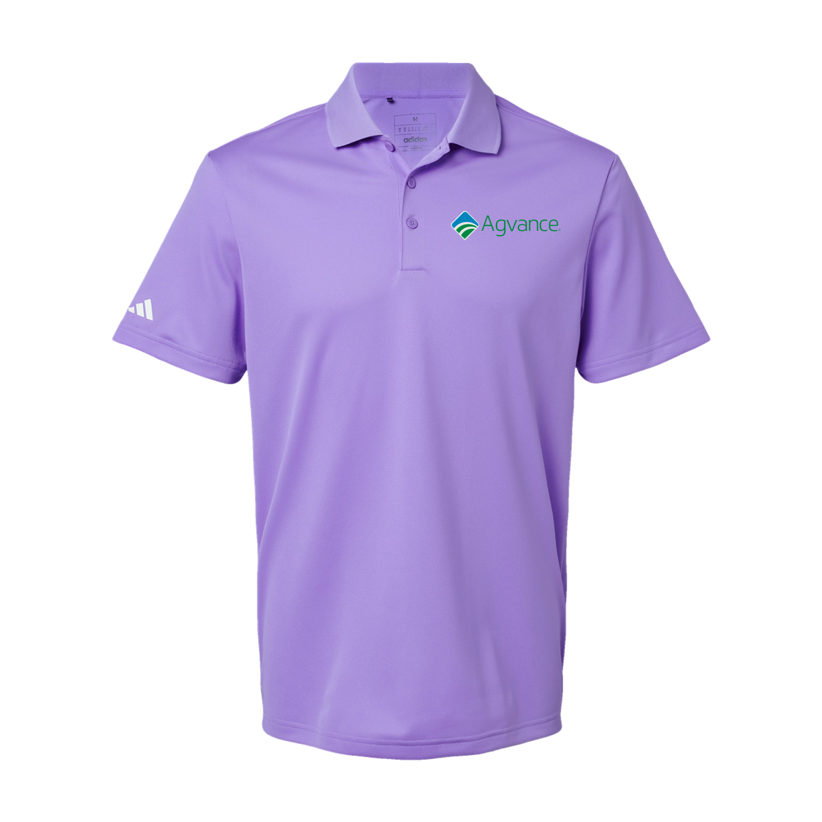 agvance-adidas-mens-sport-polo-shirt-embroidery-leftchest-A430-lightflashpurple-flat-front