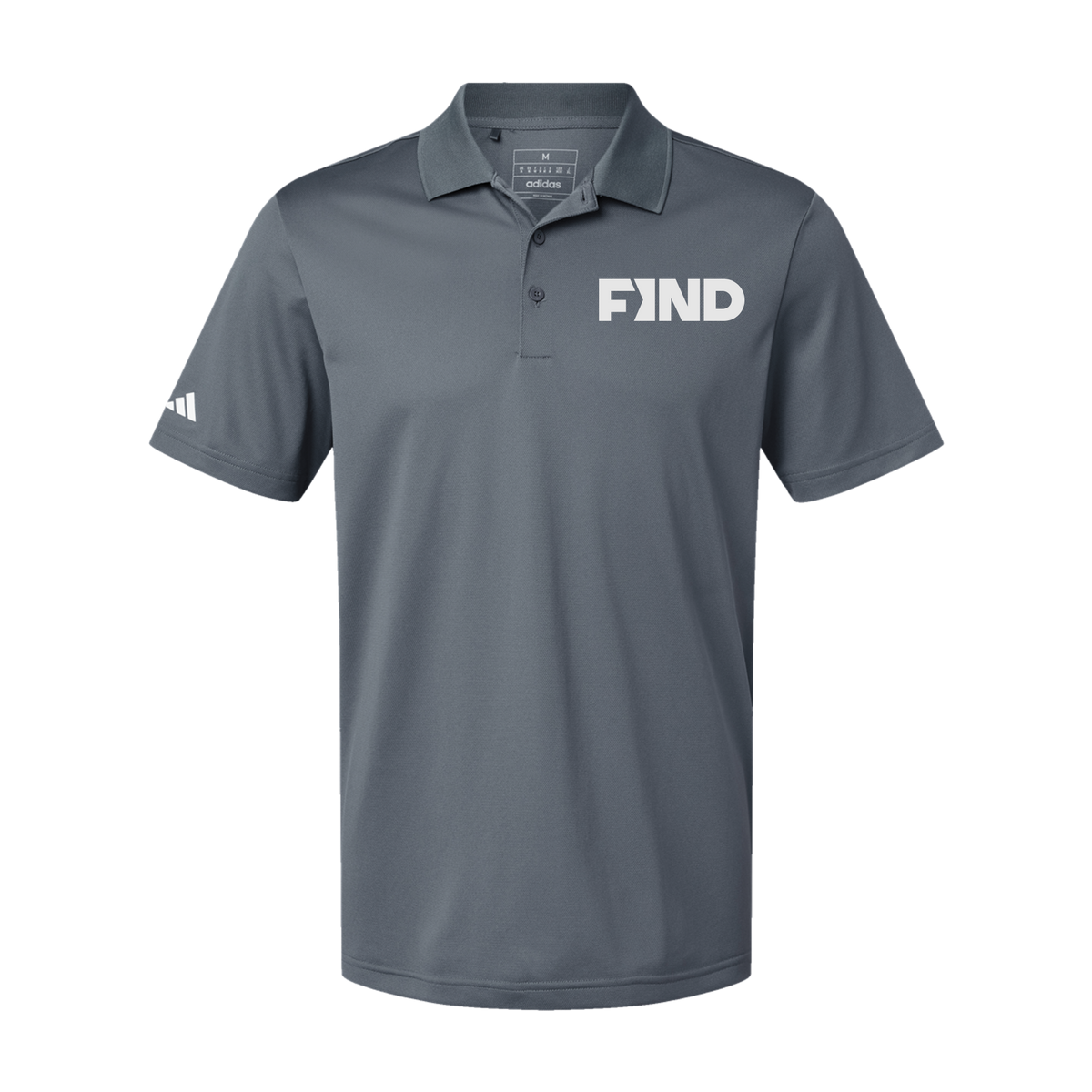 findrealestate-adidas-mens-sport-polo-shirt-embroidery-leftchest-A430-onix-flat-front