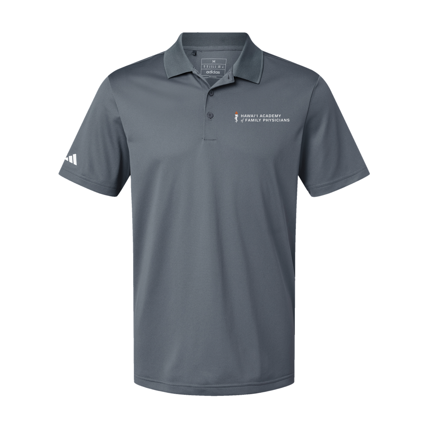 hafp-adidas-mens-sport-polo-shirt-embroidery-leftchest-A430-onix-flat-front