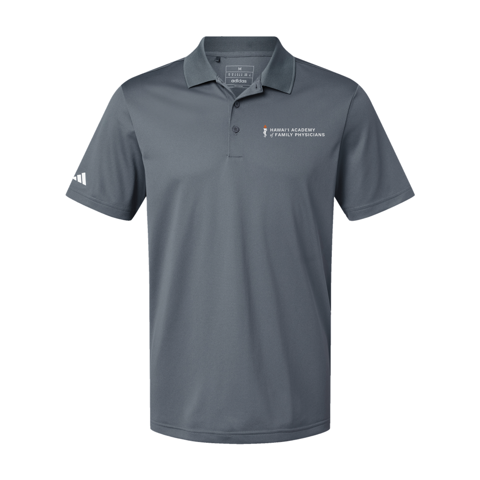 hafp-adidas-mens-sport-polo-shirt-embroidery-leftchest-A430-onix-flat-front