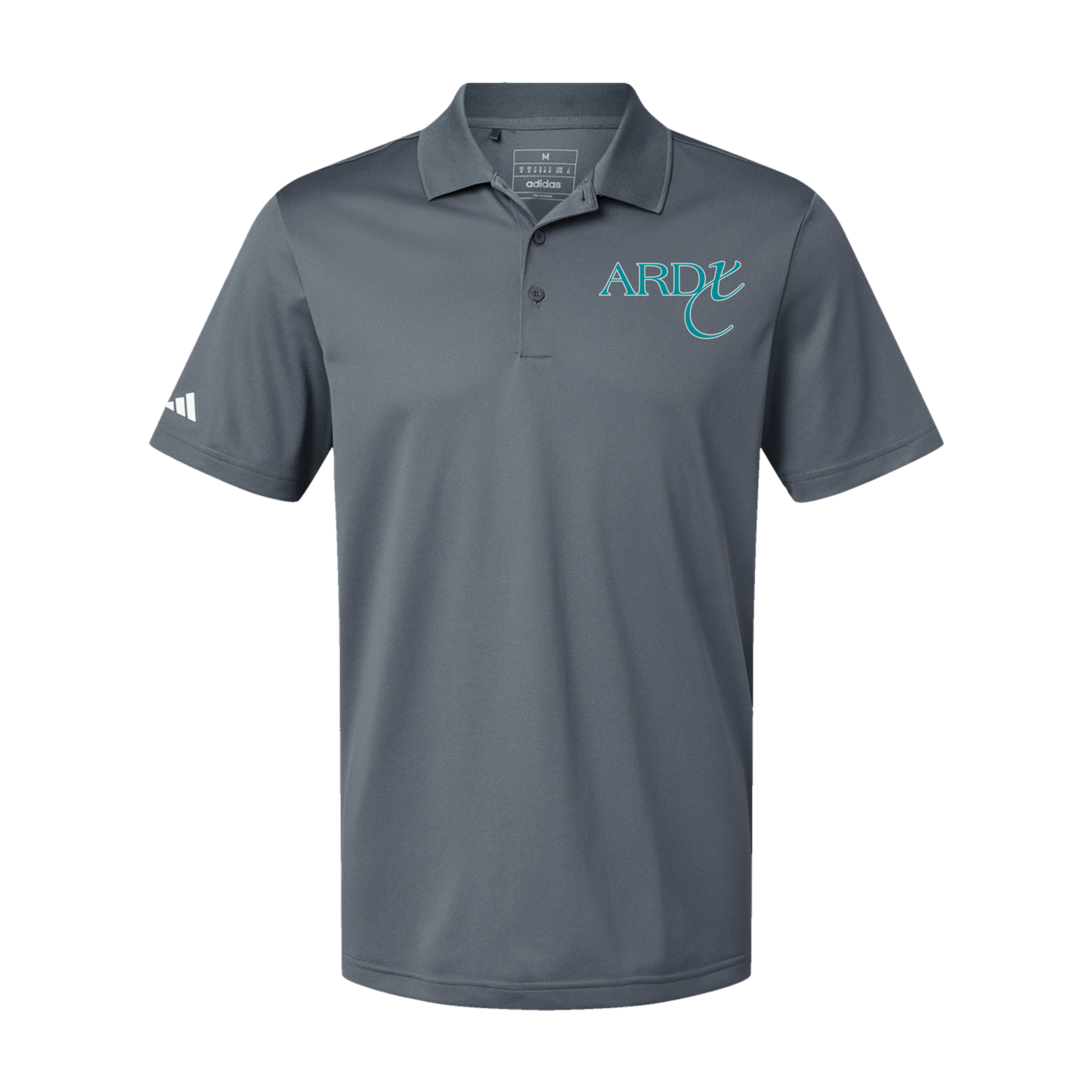 ardx-adidas-mens-sport-polo-shirt-embroidery-leftchest-A430-onix-flat-front