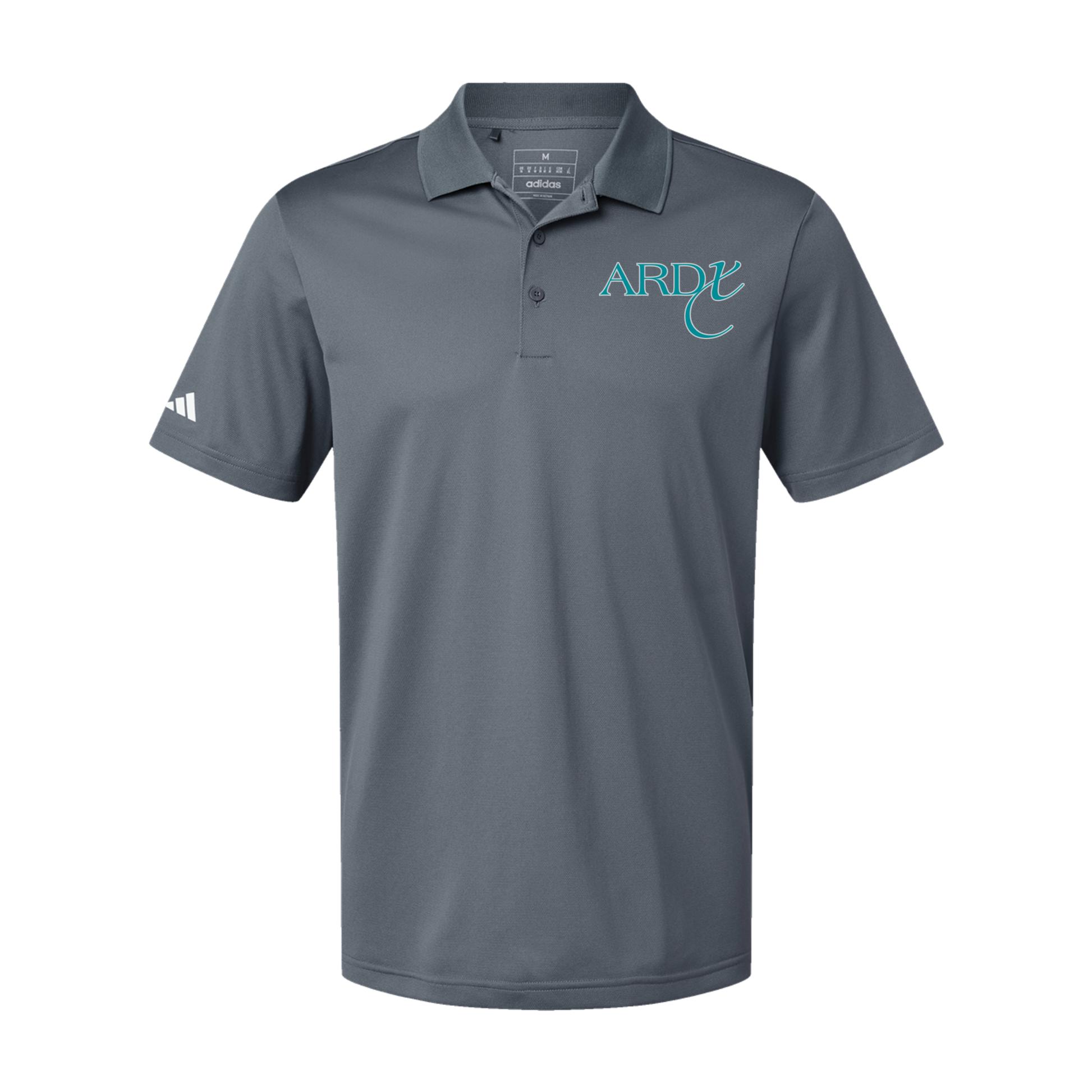 ardx-adidas-mens-sport-polo-shirt-embroidery-leftchest-A430-onix-flat-front