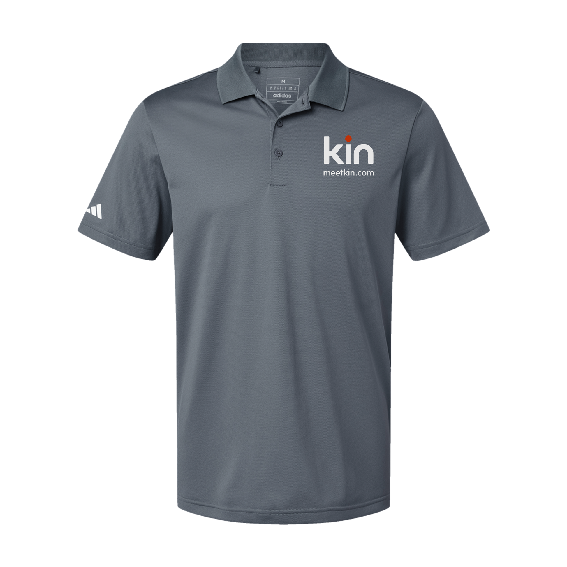 kin-adidas-mens-sport-polo-shirt-embroidery-leftchest-A430-onix-flat-front