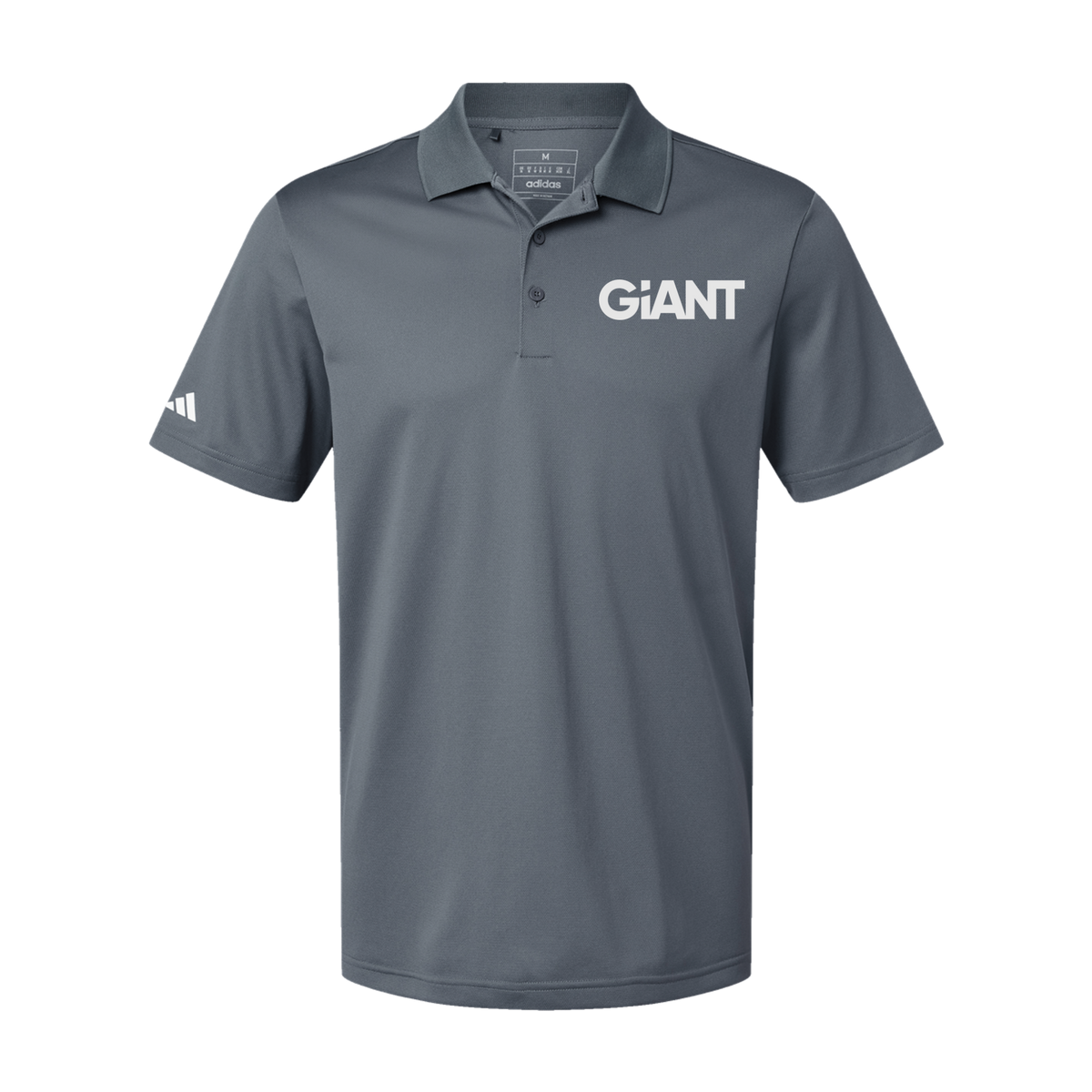 giantworldwide-adidas-mens-sport-polo-shirt-embroidery-leftchest-A430-onix-flat-front