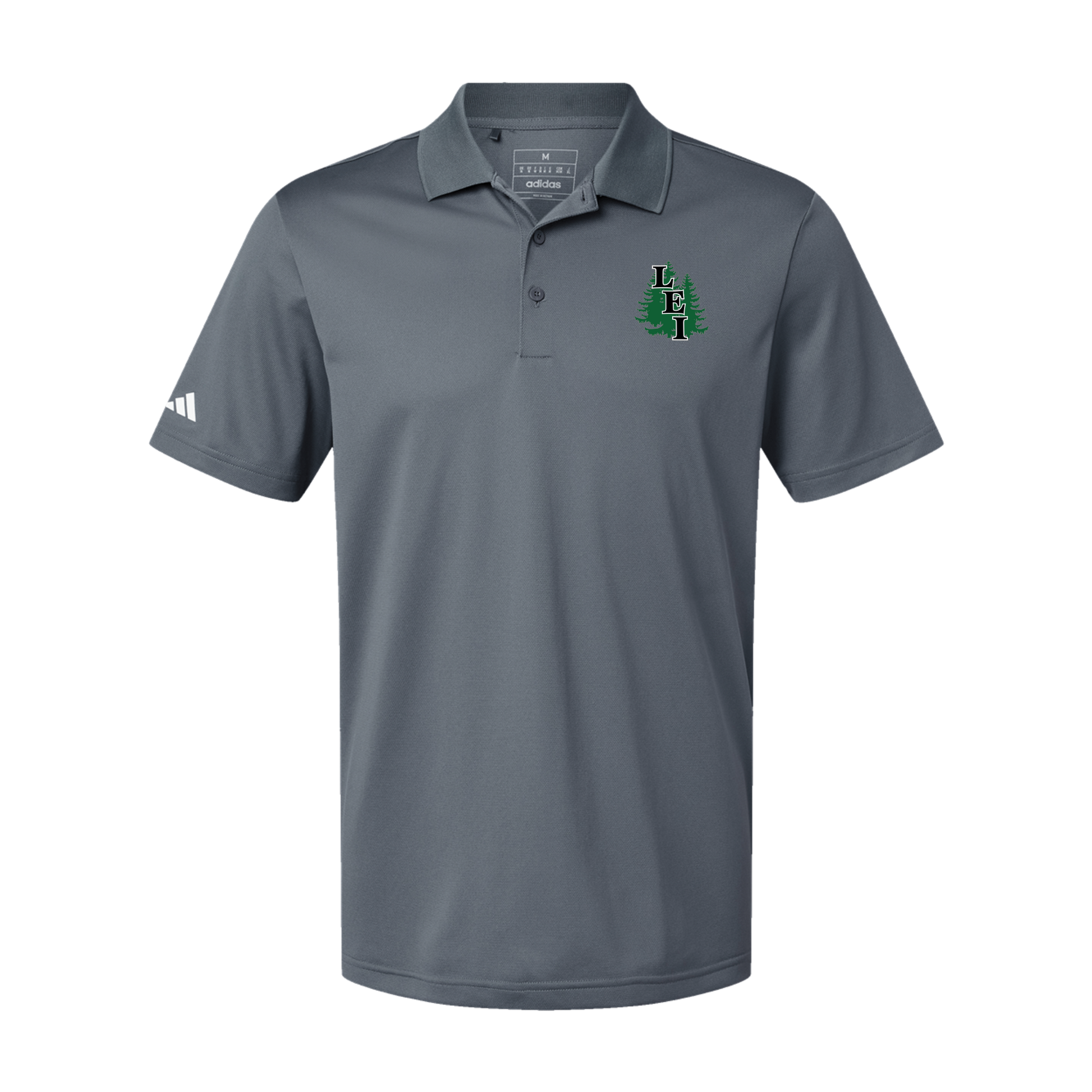 leisite-adidas-mens-sport-polo-shirt-embroidery-leftchest-A430-onix-flat-front