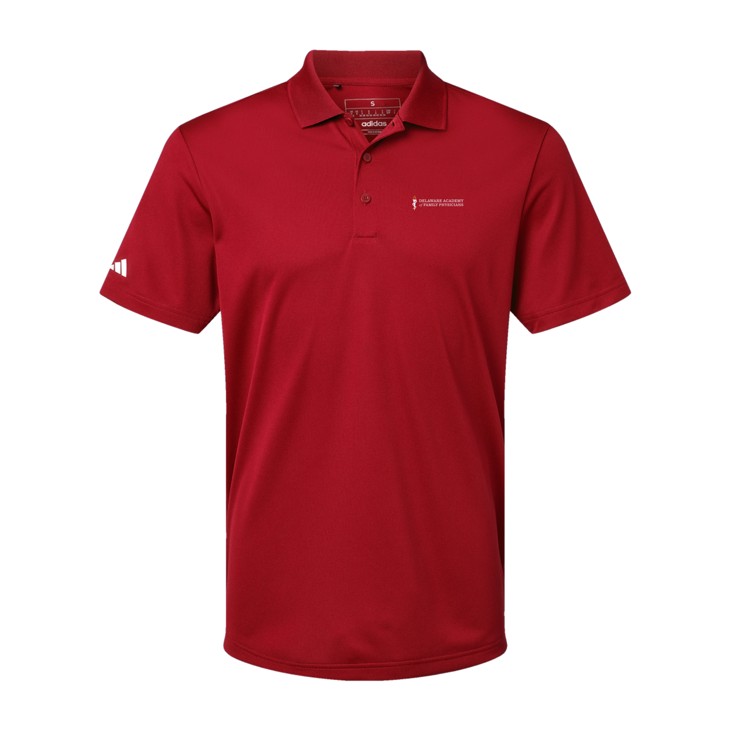 delfamdoc-adidas-mens-sport-polo-shirt-embroidery-leftchest-A430-powerred-flat-front