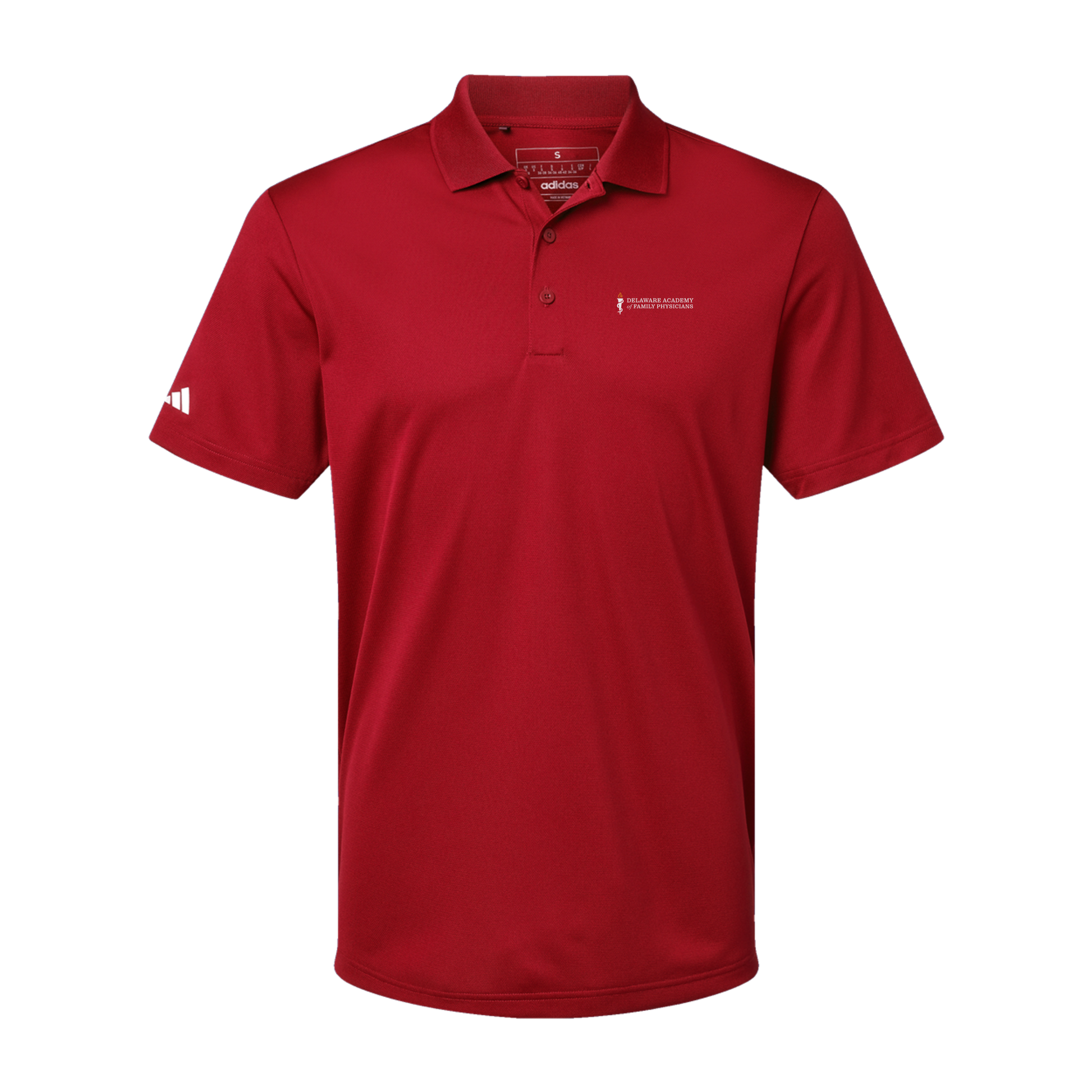 delfamdoc-adidas-mens-sport-polo-shirt-embroidery-leftchest-A430-powerred-flat-front