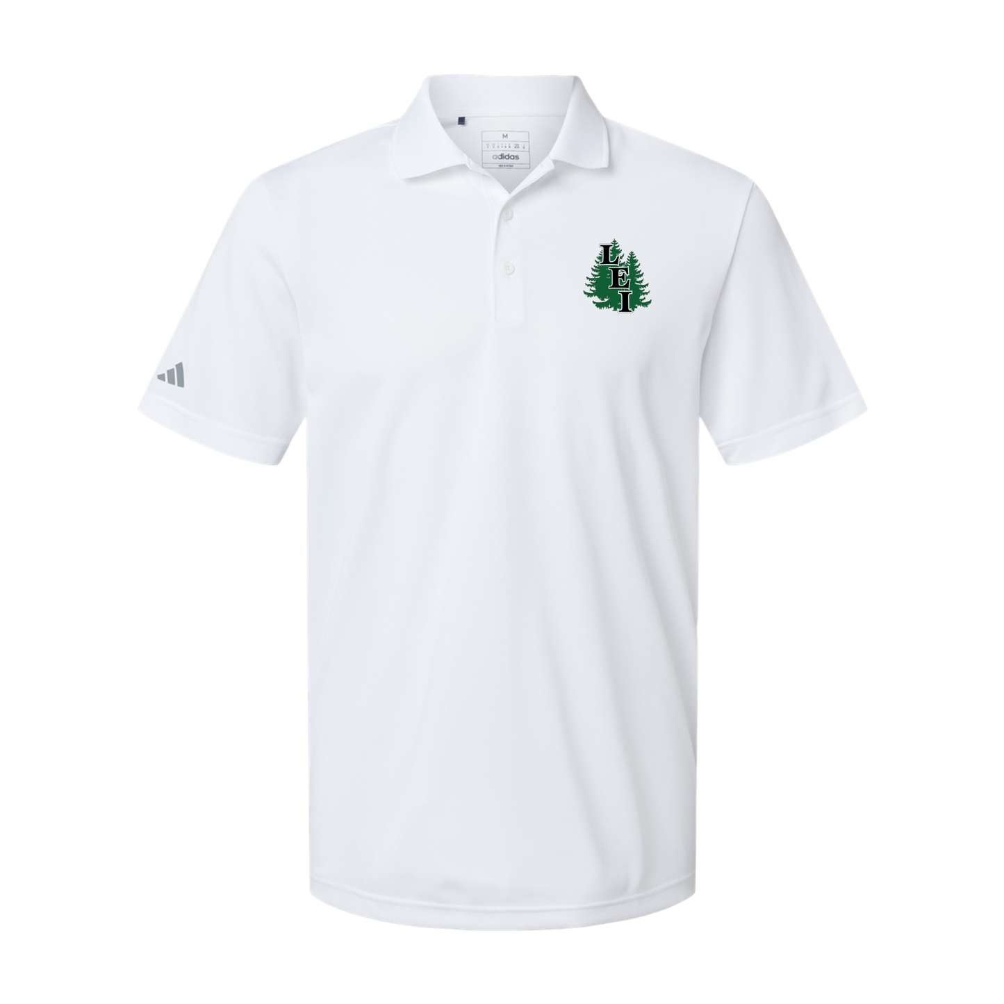 leisite-adidas-mens-sport-polo-shirt-embroidery-leftchest-A430-white-flat-front