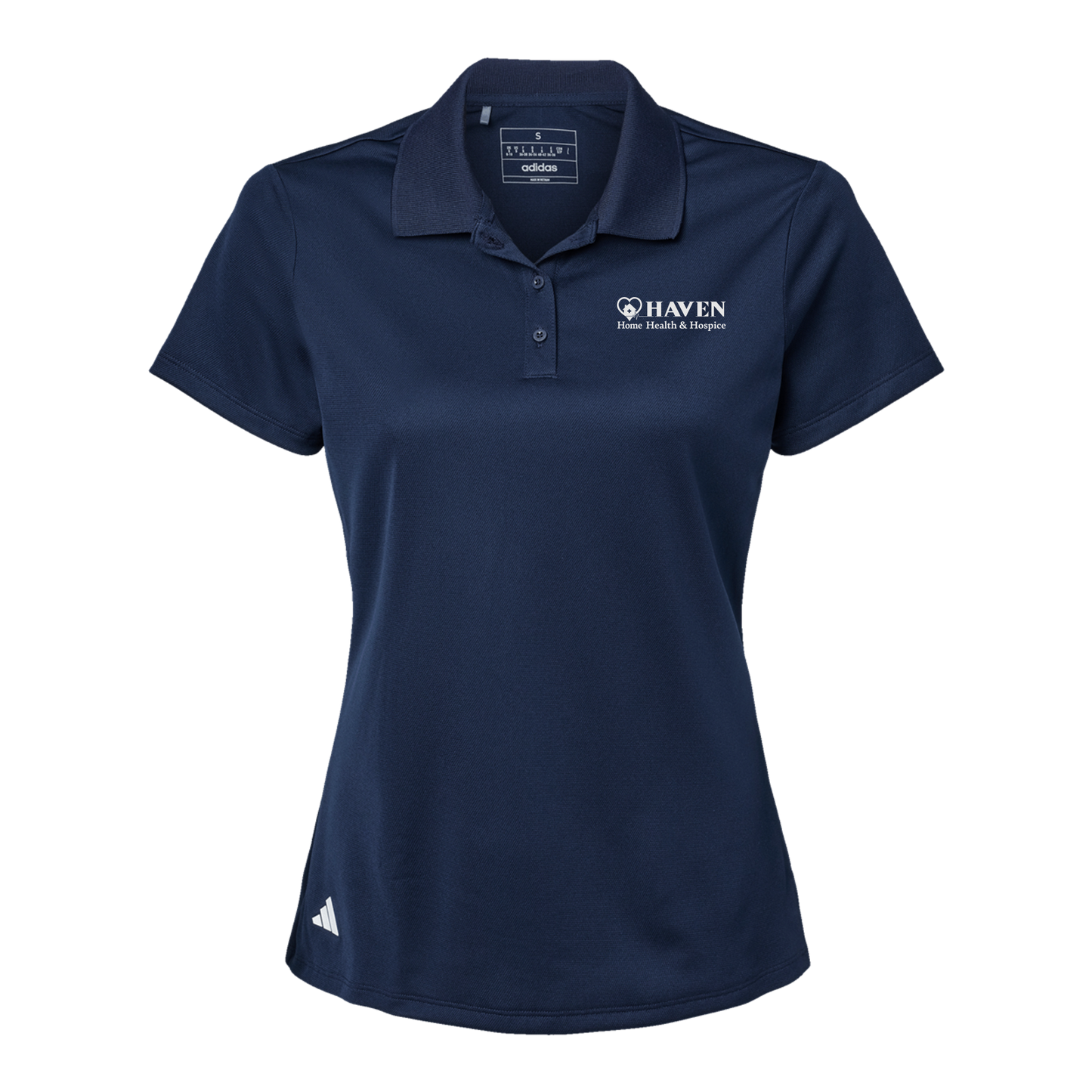 haven-adidas-womens-sport-polo-shirt-embroidery-leftchest-A431-collegiatenavy-flat-front
