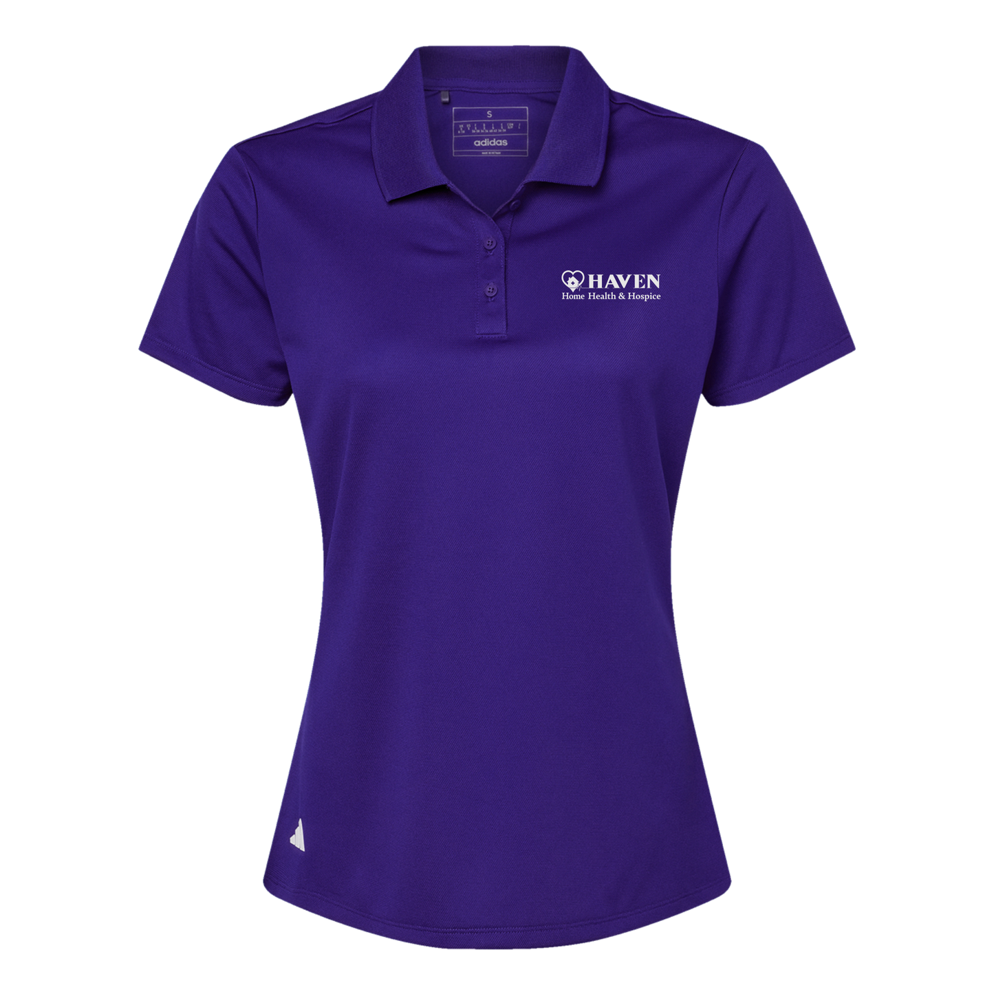 haven-adidas-womens-sport-polo-shirt-embroidery-leftchest-A431-collegiatepurple-flat-front