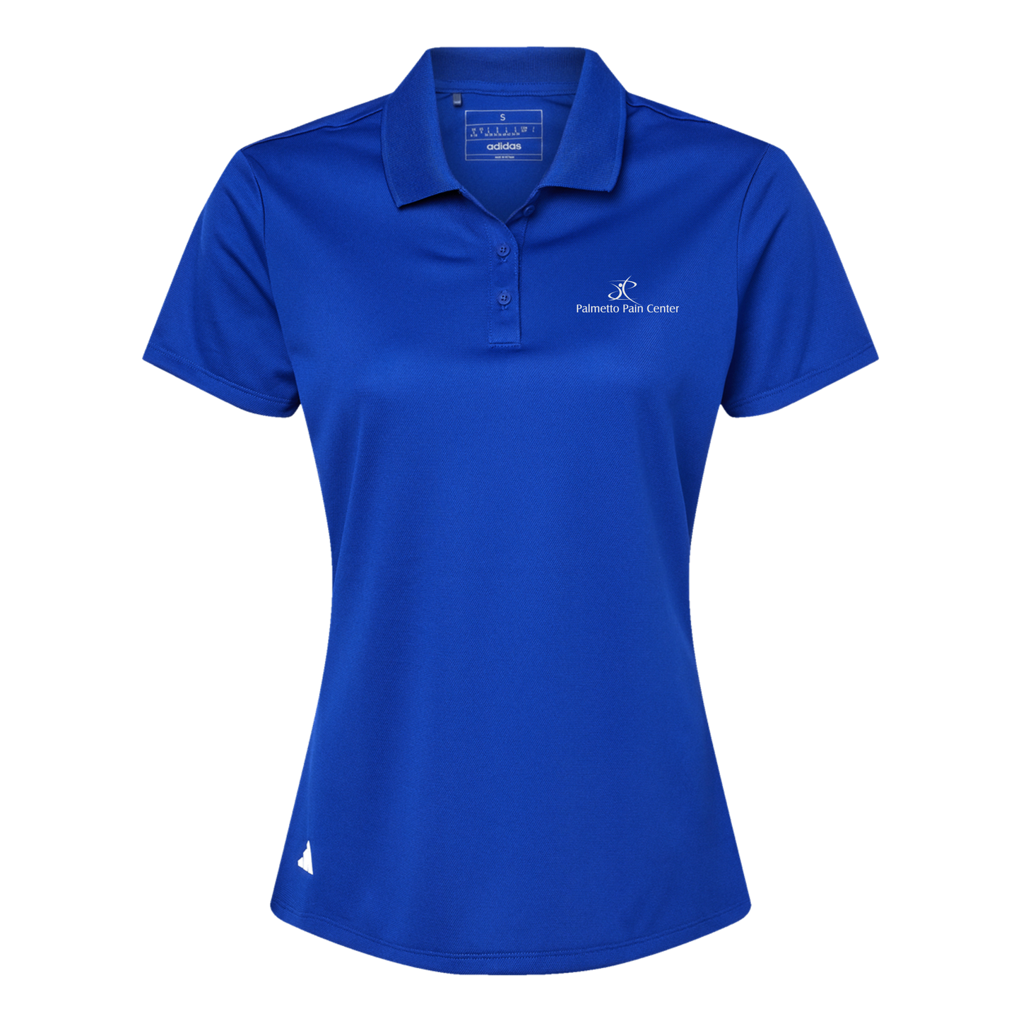 palmetto-pain-center-adidas-womens-sport-polo-shirt-embroidery-leftchest-A431-collegiateroyal-flat-front