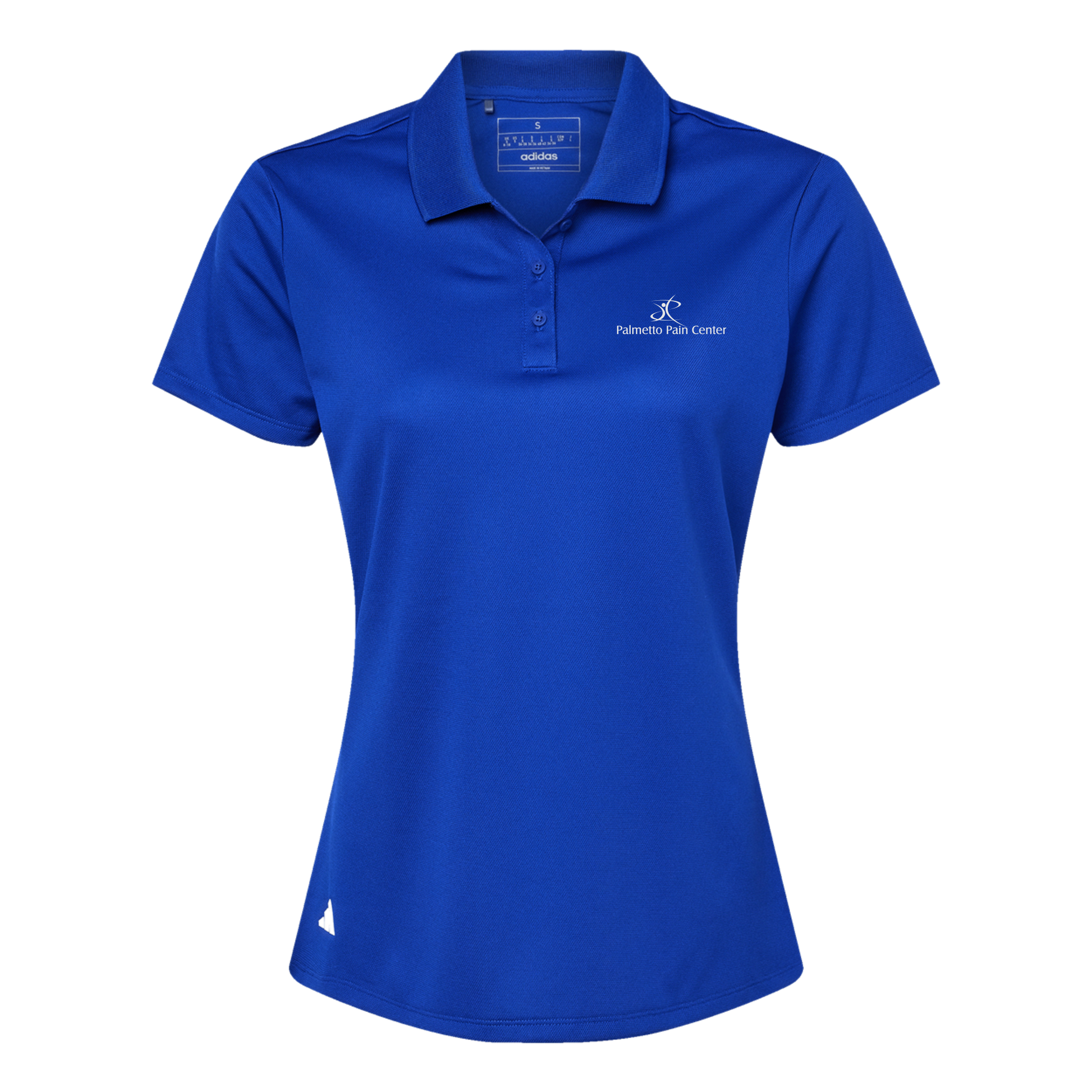 palmetto-pain-center-adidas-womens-sport-polo-shirt-embroidery-leftchest-A431-collegiateroyal-flat-front