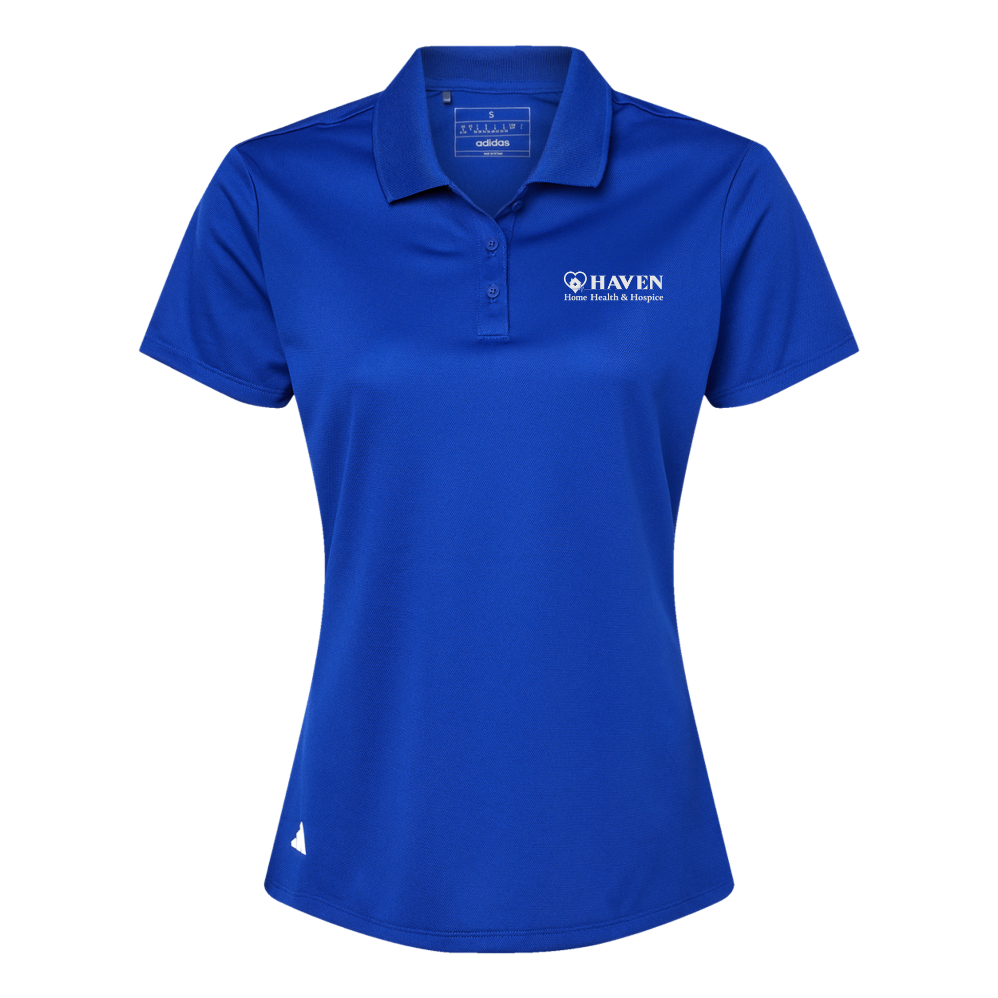 haven-adidas-womens-sport-polo-shirt-embroidery-leftchest-A431-collegiateroyal-flat-front
