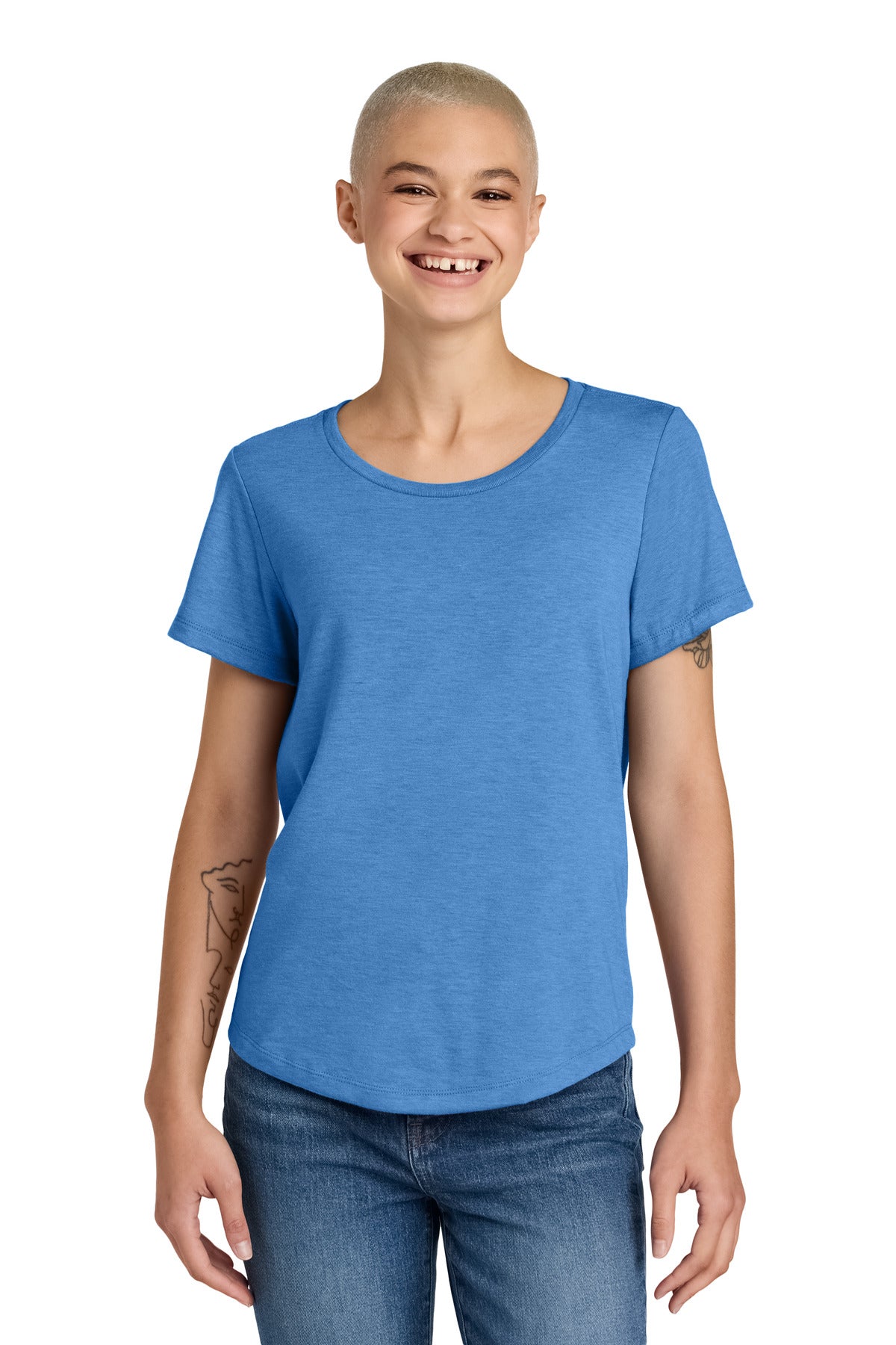 Allmade® Women's Relaxed Tri-Blend Scoop Neck Tee AL2015