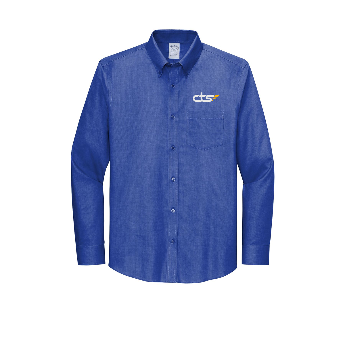 cts1-brooks-brothers-wrinkle-free-stretch-nailhead-shirt-embroidery-leftchest-BB18002-cobaltblue-flat-front