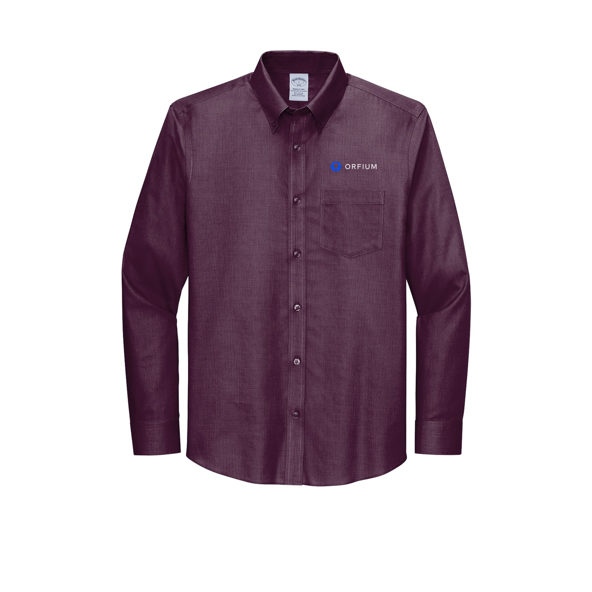 orfium-brooks-brothers-wrinkle-free-stretch-nailhead-shirt-embroidery-leftchest-BB18002-navyblazervintageport-flat-front