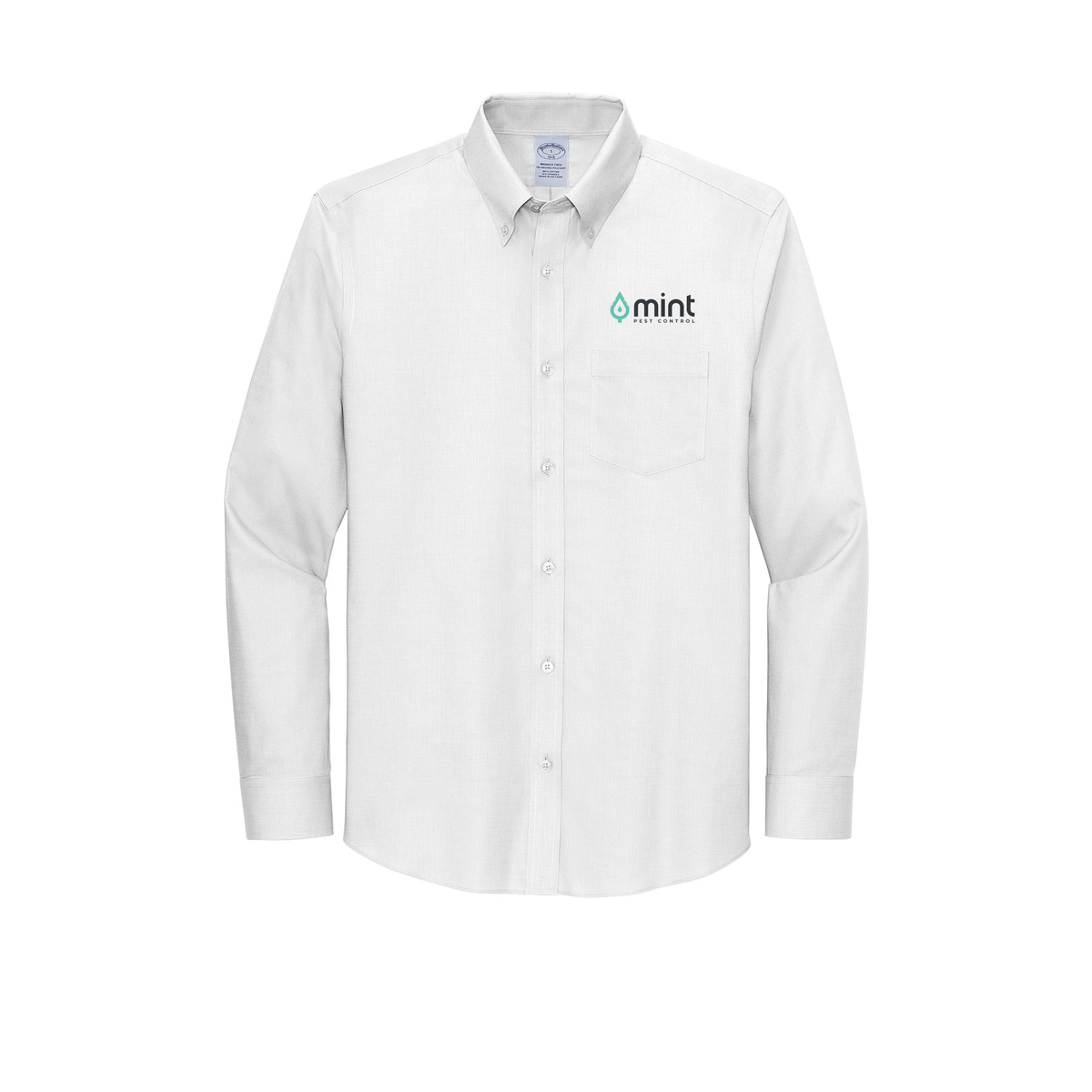 mintpest-brooks-brothers-wrinkle-free-stretch-nailhead-shirt-embroidery-leftchest-BB18002-white-flat-front