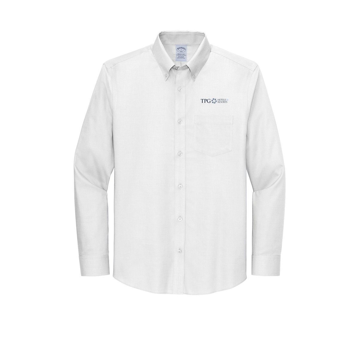 tpghotelsandresorts-brooks-brothers-wrinkle-free-stretch-nailhead-shirt-embroidery-leftchest-BB18002-white-flat-front