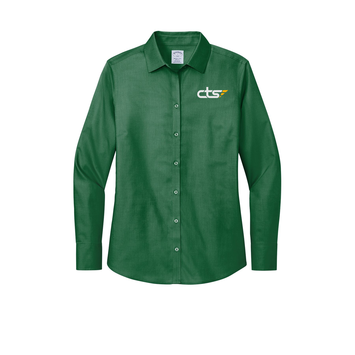 cts1-brooks-brothers-womens-wrinkle-free-stretch-nailhead-shirt-embroidery-leftchest-BB18003-clubgreen-flat-front