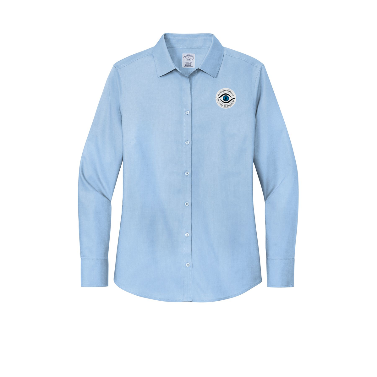 novaeyedocs-brooks-brothers-womens-wrinkle-free-stretch-nailhead-shirt-embroidery-leftchest-BB18003-newportblue-flat-front