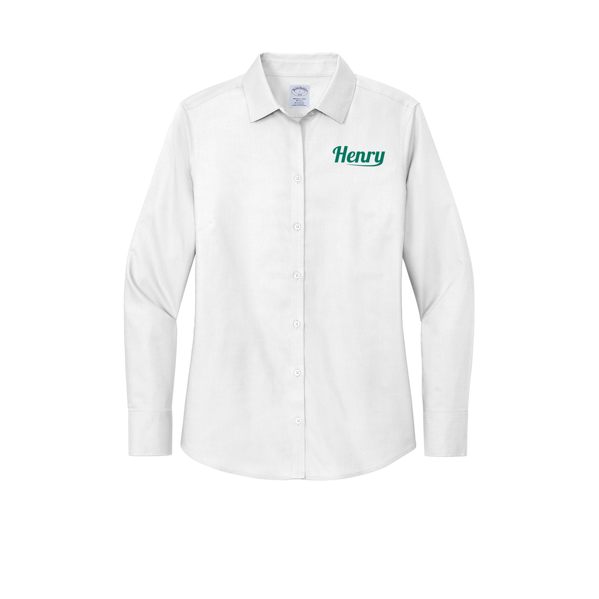 henrymeds-brooks-brothers-womens-wrinkle-free-stretch-nailhead-shirt-embroidery-leftchest-BB18003-white-flat-front