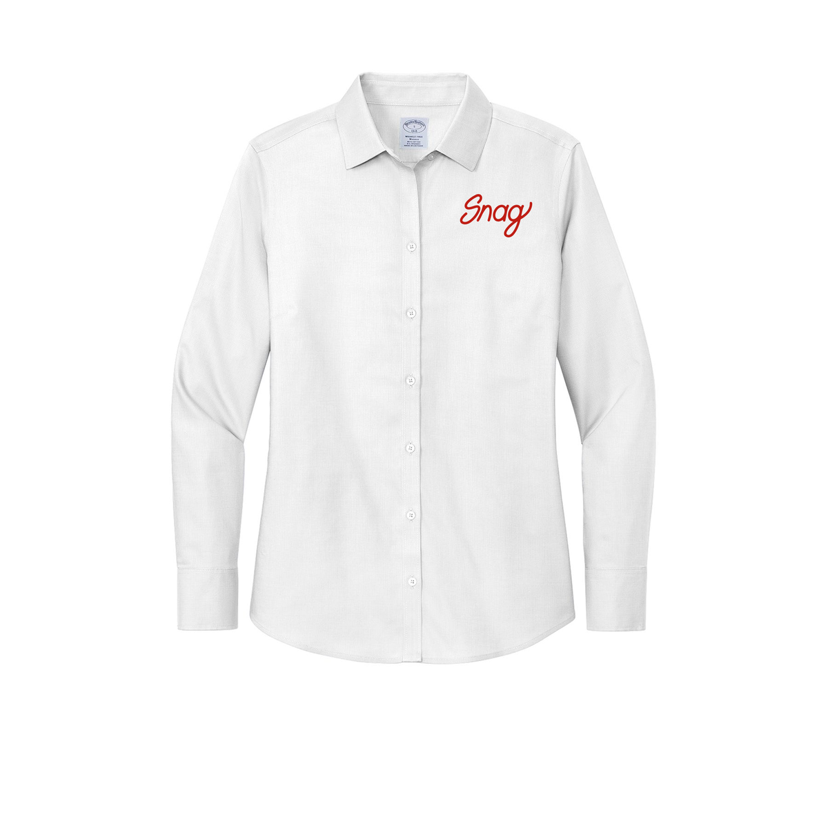 snagdelivery-brooks-brothers-womens-wrinkle-free-stretch-nailhead-shirt-embroidery-leftchest-BB18003-white-flat-front