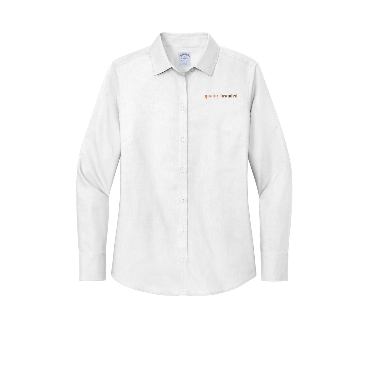 qualitybranded-brooks-brothers-womens-wrinkle-free-stretch-nailhead-shirt-embroidery-leftchest-BB18003-white-flat-front
