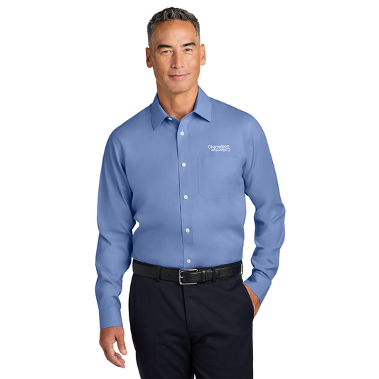 Brooks Brothers® Wrinkle-Free Stretch Pinpoint Spread Collar Shirt