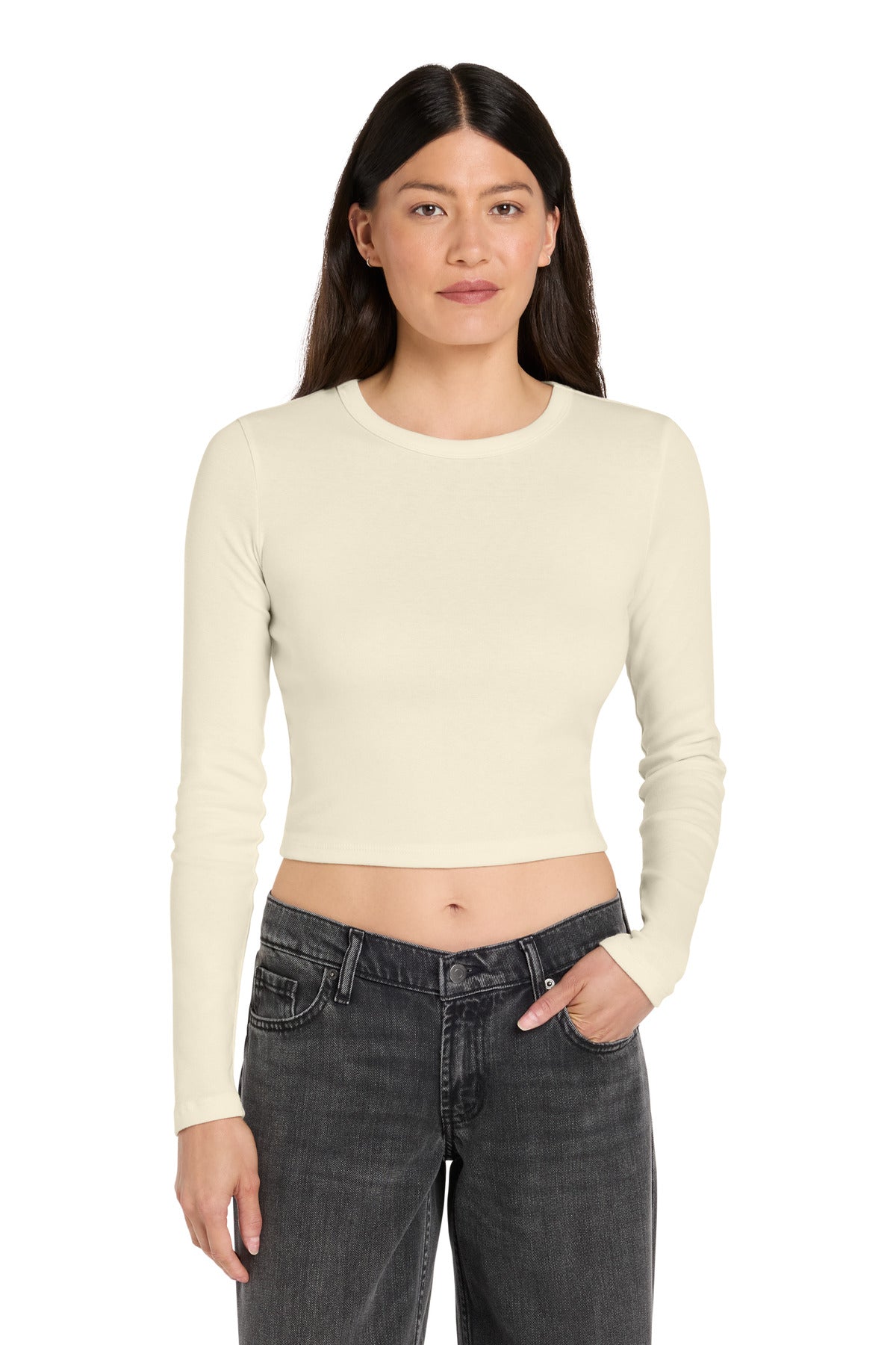 BELLA+CANVAS® Women's Micro Rib Long Sleeve Baby Tee BC1501