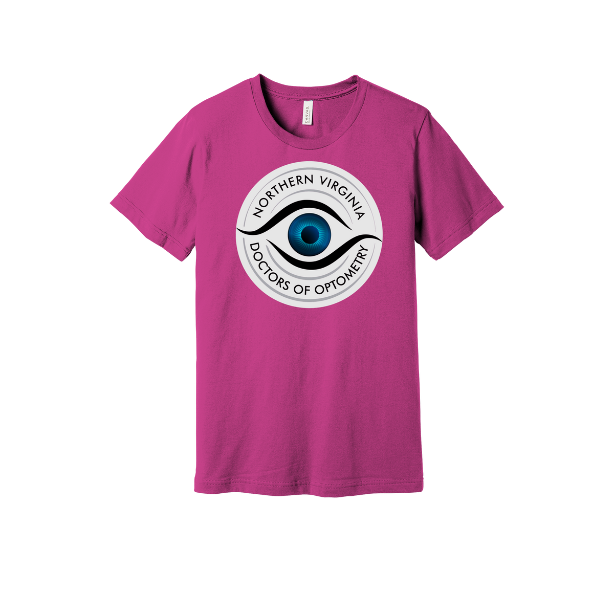 novaeyedocs-everyday-essentials-clinic-short-sleeve-tee-dtf-front-BC3001-berry-flat-front