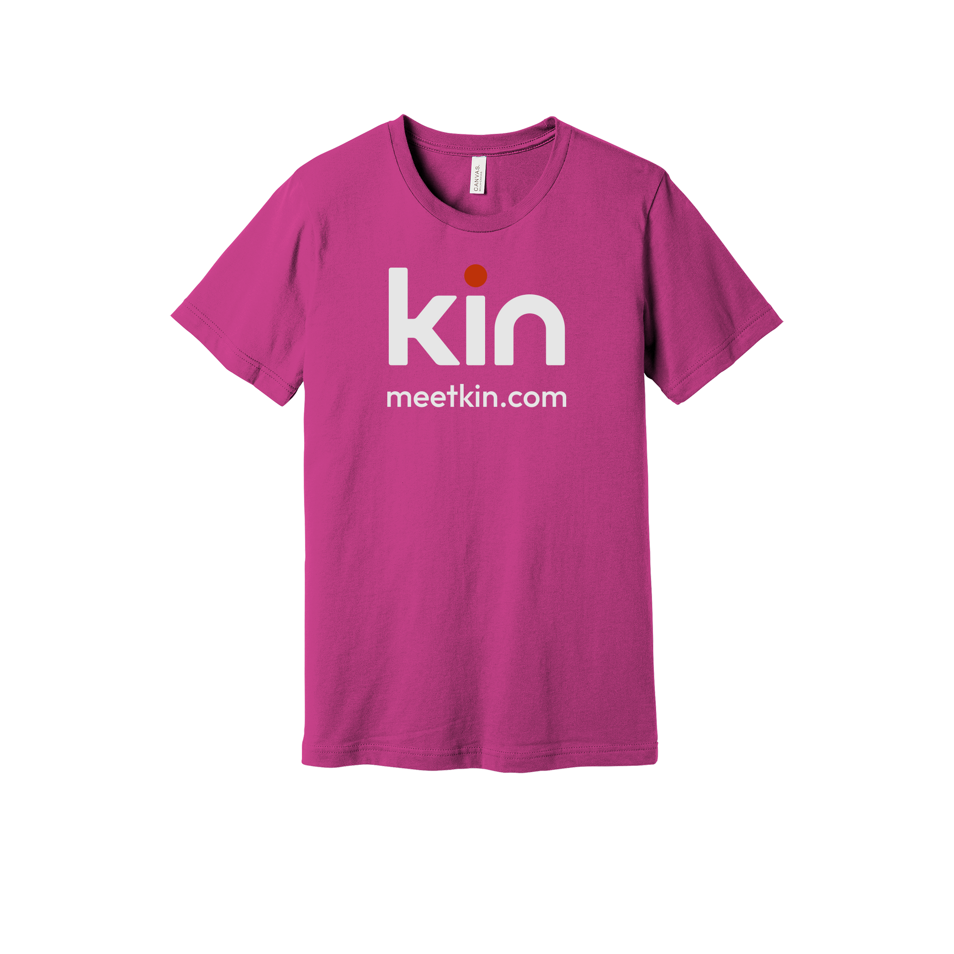 kin-everyday-essentials-short-sleeve-tee-dtf-front-BC3001-berry-flat-front