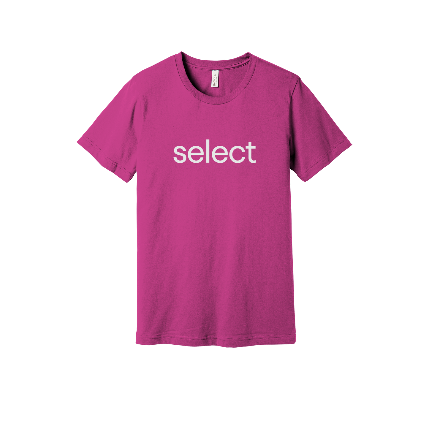 meetselect-everyday-essentials-short-sleeve-tee-dtf-front-BC3001-berry-flat-front