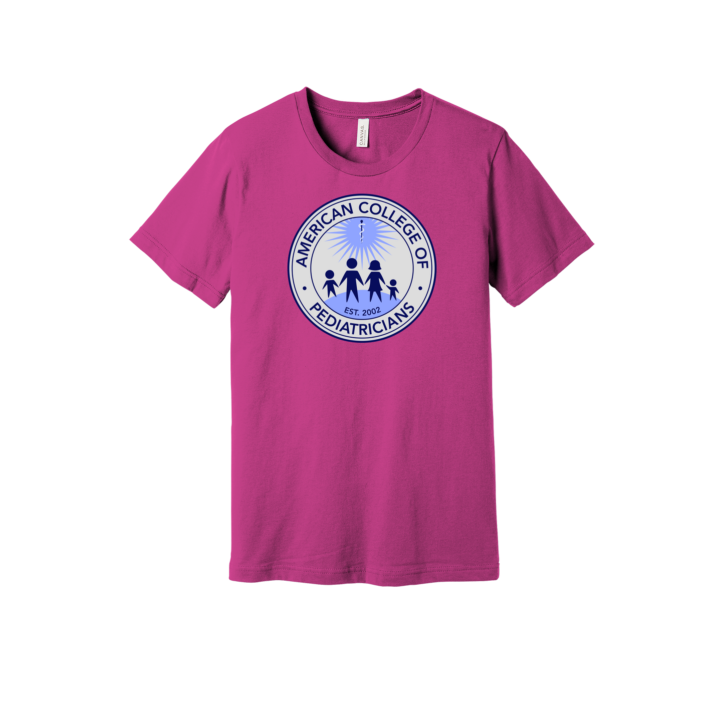 acpeds-everyday-essentials-clinic-short-sleeve-tee-dtf-front-BC3001-berry-flat-front