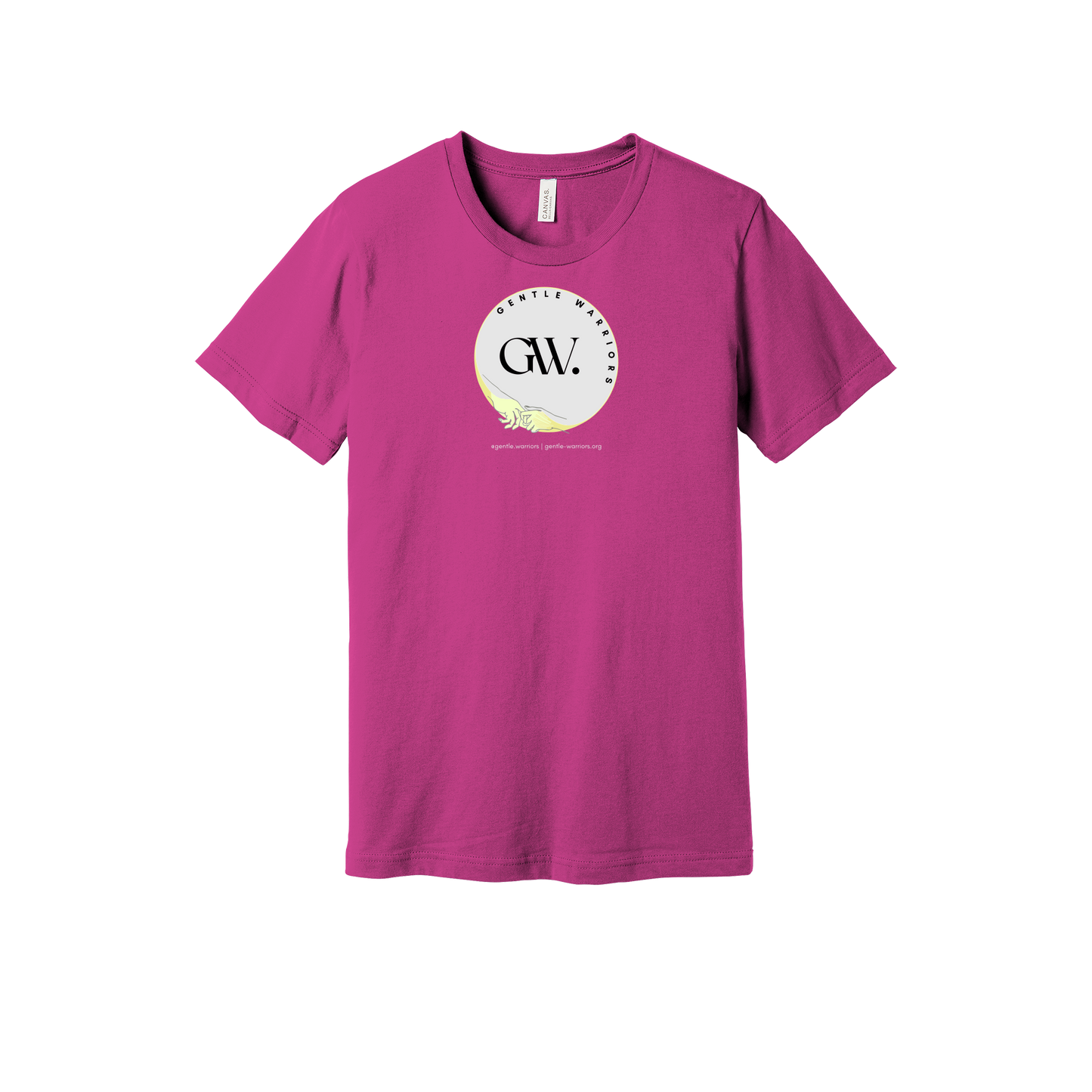 gentle-warriors-everyday-essentials-short-sleeve-tee-dtf-front-BC3001-berry-flat-front