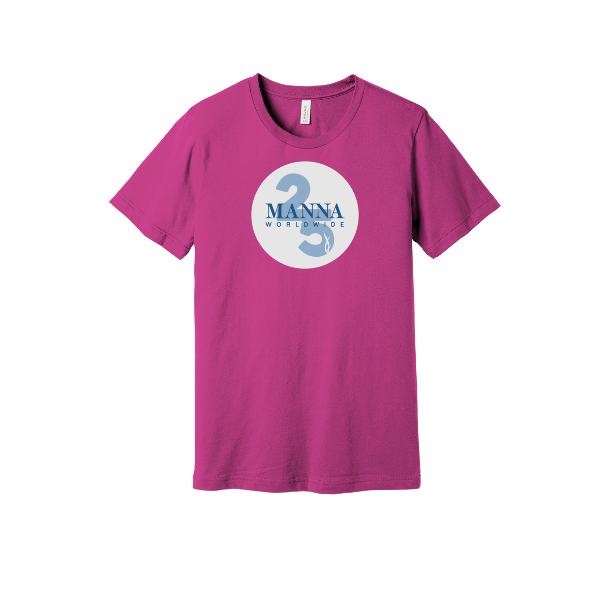 mannaworldwide-everyday-essentials-short-sleeve-tee-dtf-front-BC3001-berry-flat-front
