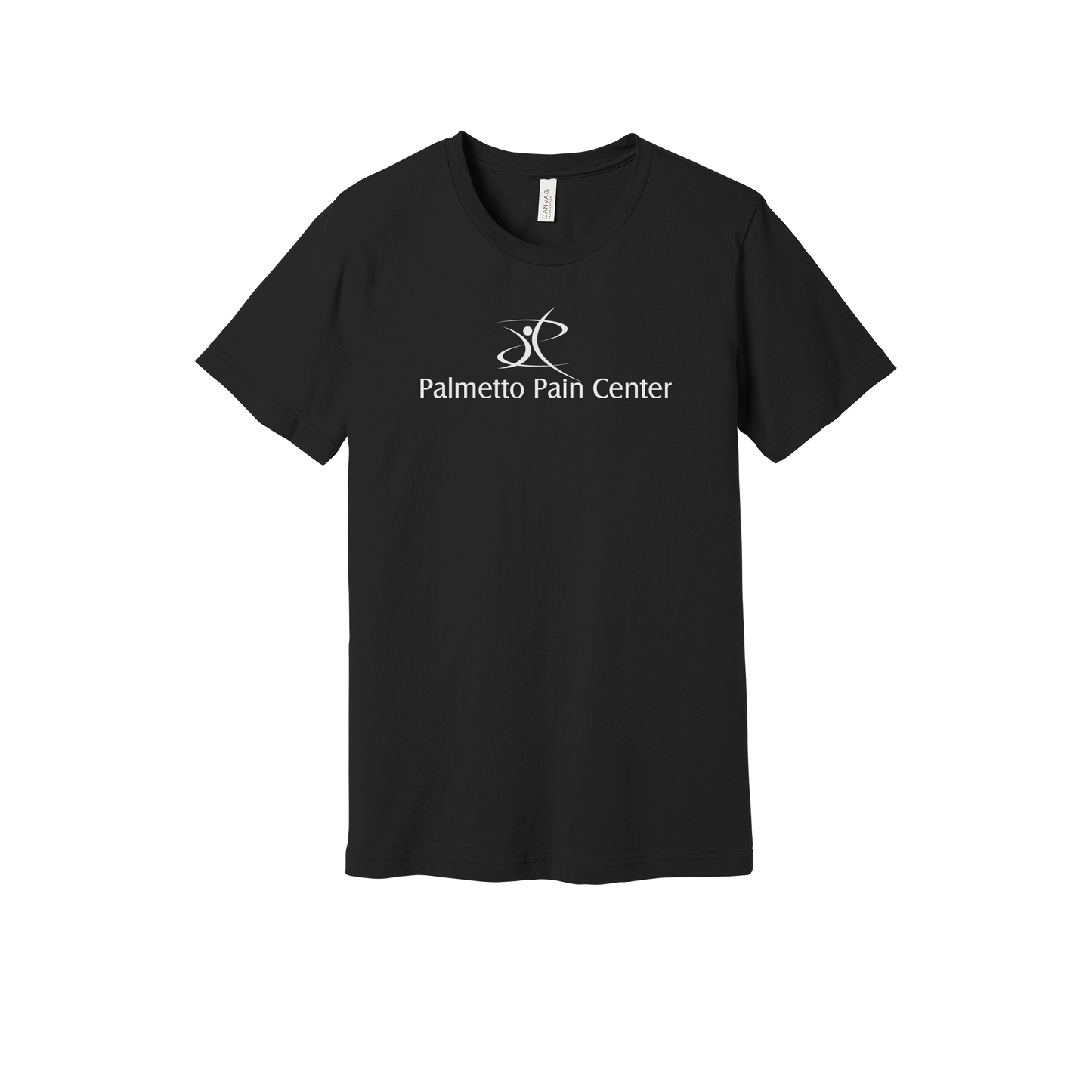 palmetto-pain-center-everyday-essentials-clinic-short-sleeve-tee-dtf-front-BC3001-black-flat-front