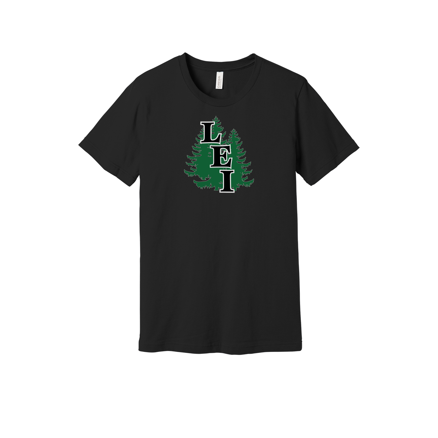 leisite-everyday-essentials-short-sleeve-tee-dtf-front-BC3001-black-flat-front