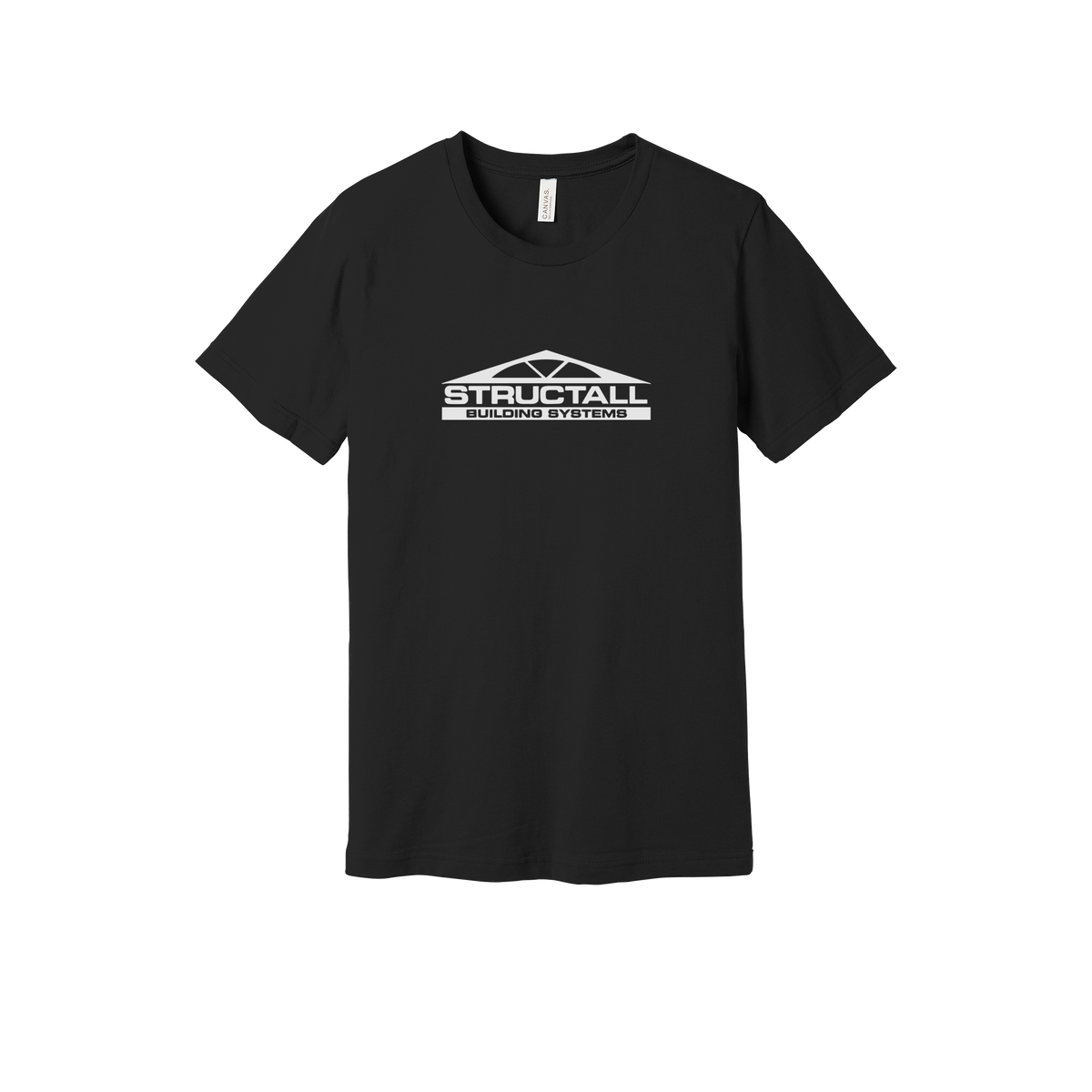 structall-everyday-essentials-short-sleeve-tee-dtf-front-BC3001-black-flat-front