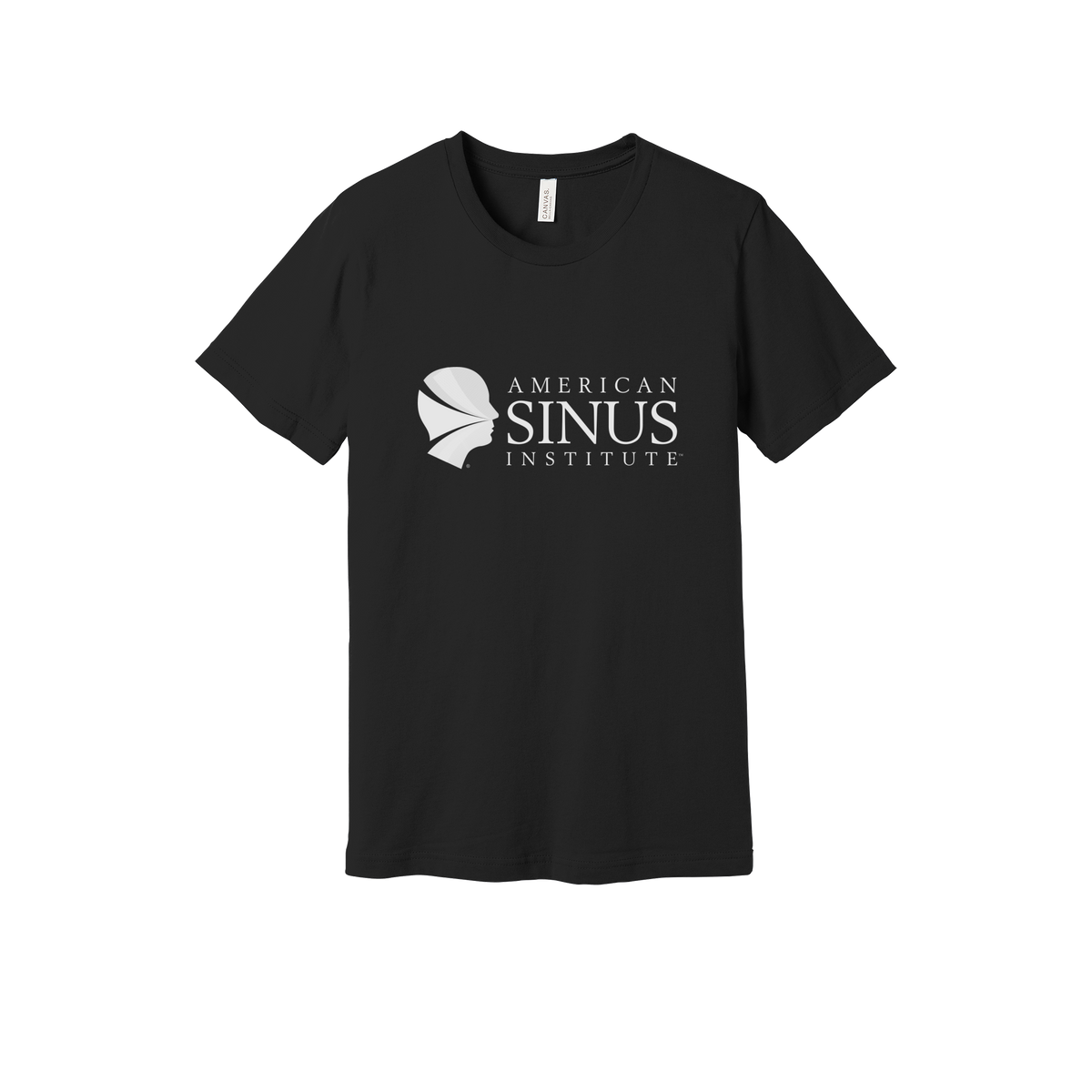 americansinus-everyday-essentials-clinic-short-sleeve-tee-dtf-front-BC3001-black-flat-front