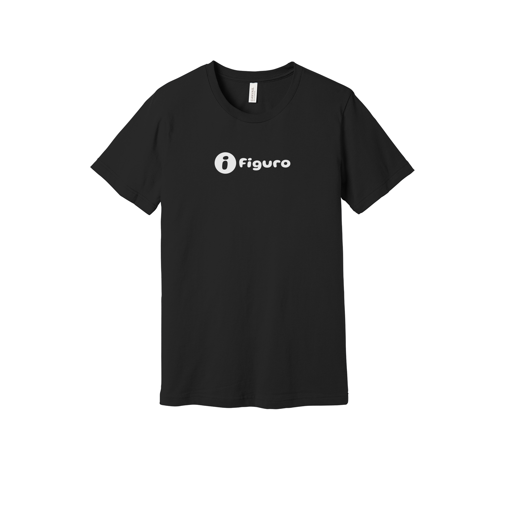 getfiguro-everyday-essentials-short-sleeve-tee-dtf-front-BC3001-black-flat-front