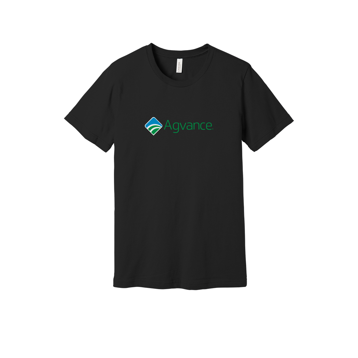 agvance-everyday-essentials-short-sleeve-tee-dtf-front-BC3001-black-flat-front
