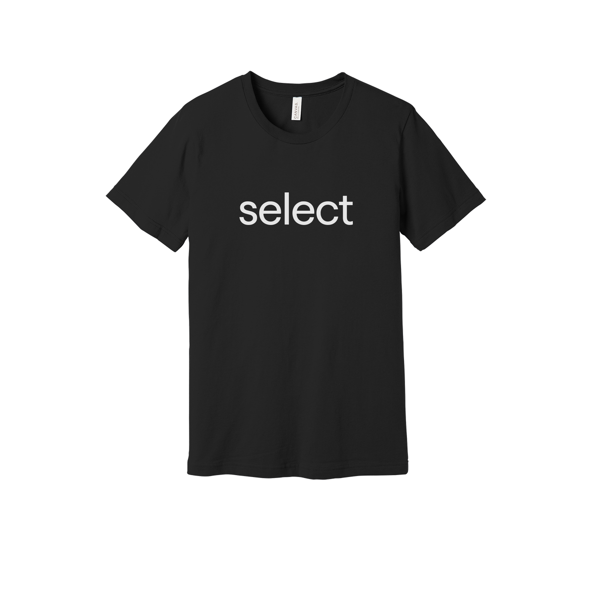 meetselect-everyday-essentials-short-sleeve-tee-dtf-front-BC3001-black-flat-front